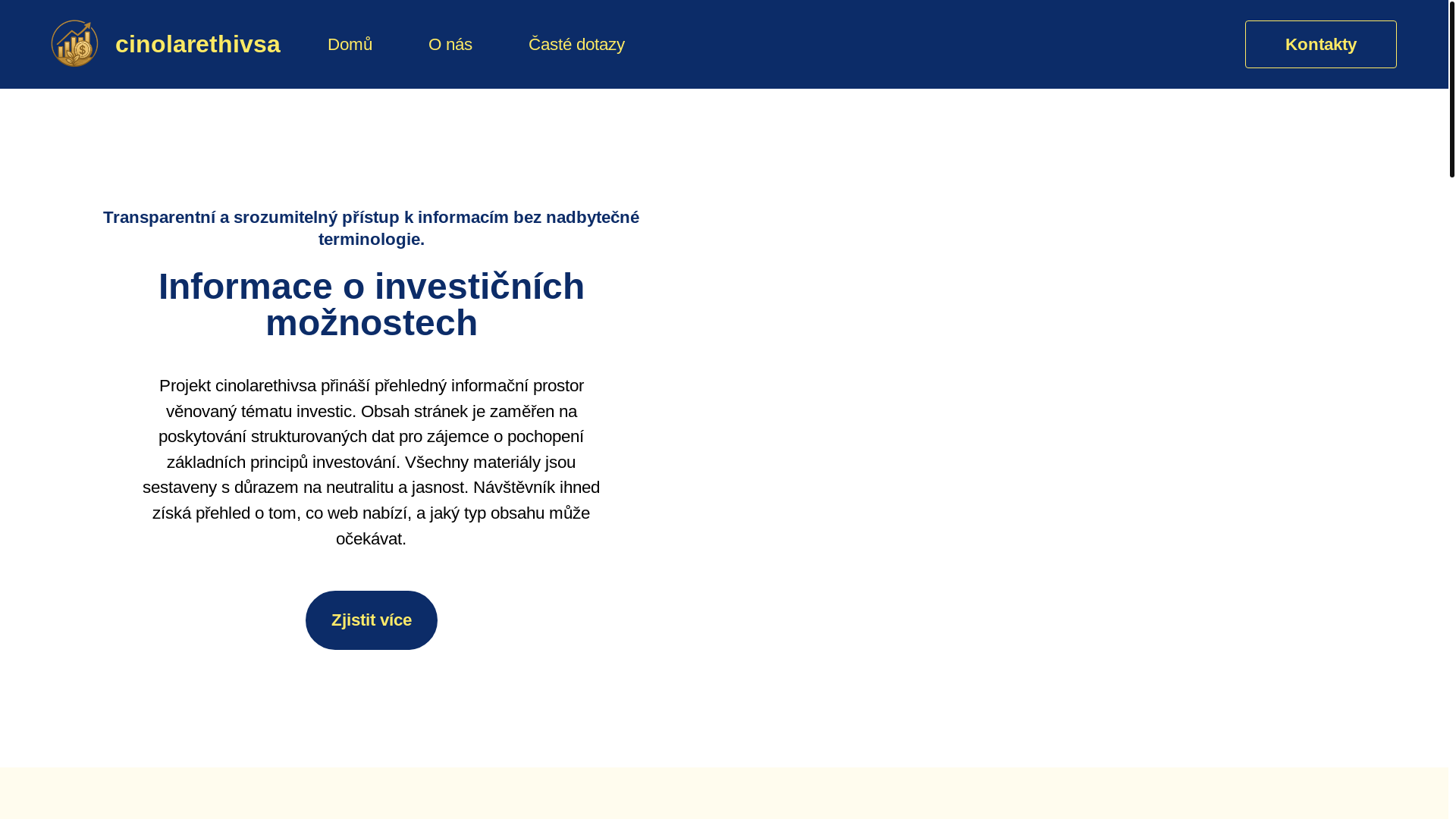 website screenshot of https://cinolarethivsa.com/