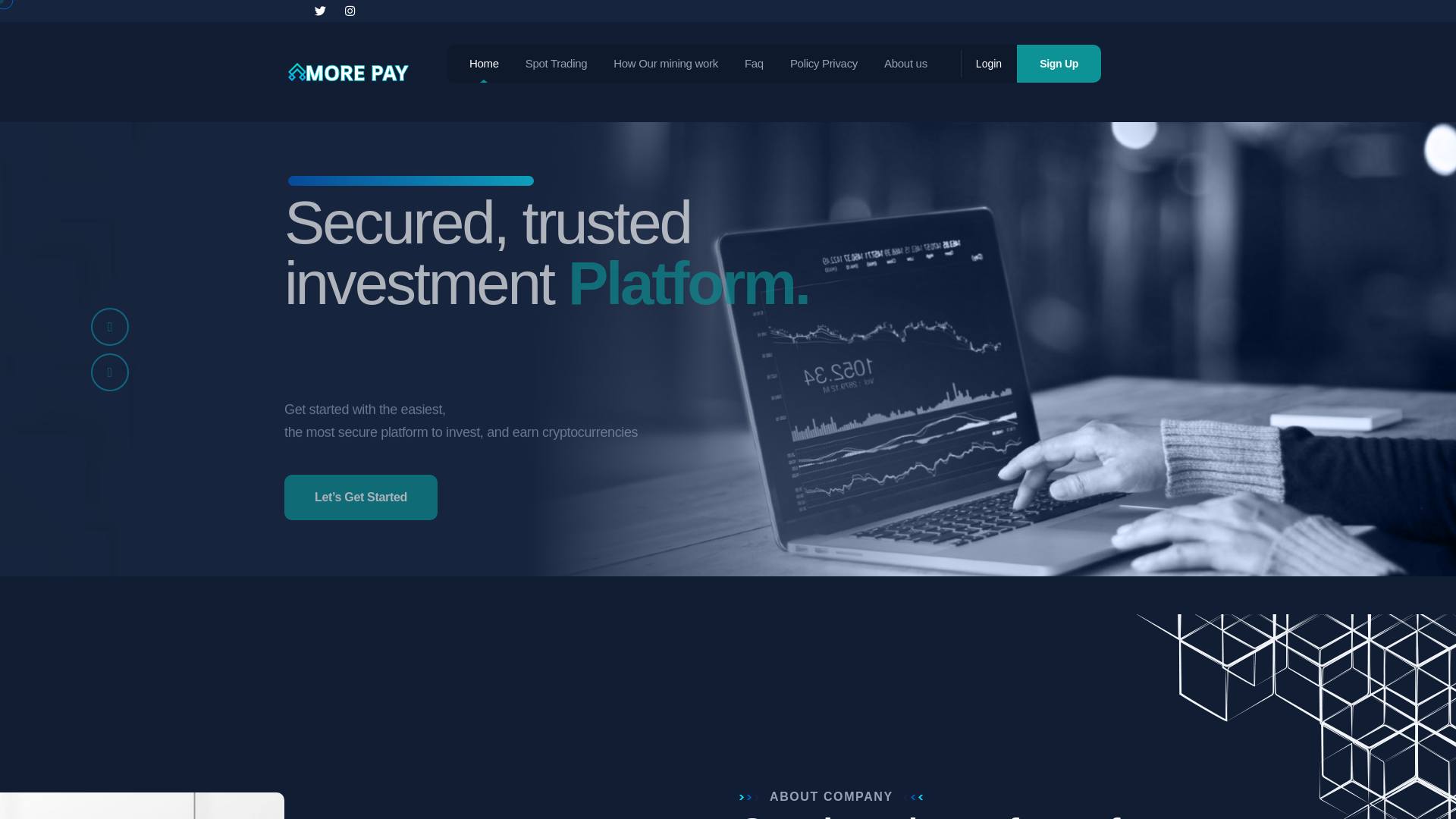 website screenshot of https://www.morepay.live