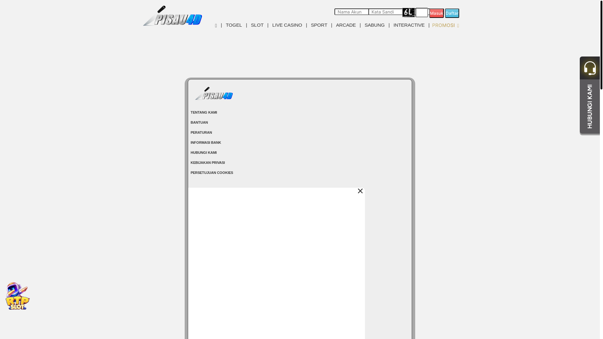 website screenshot of https://sehatpisau.vip/