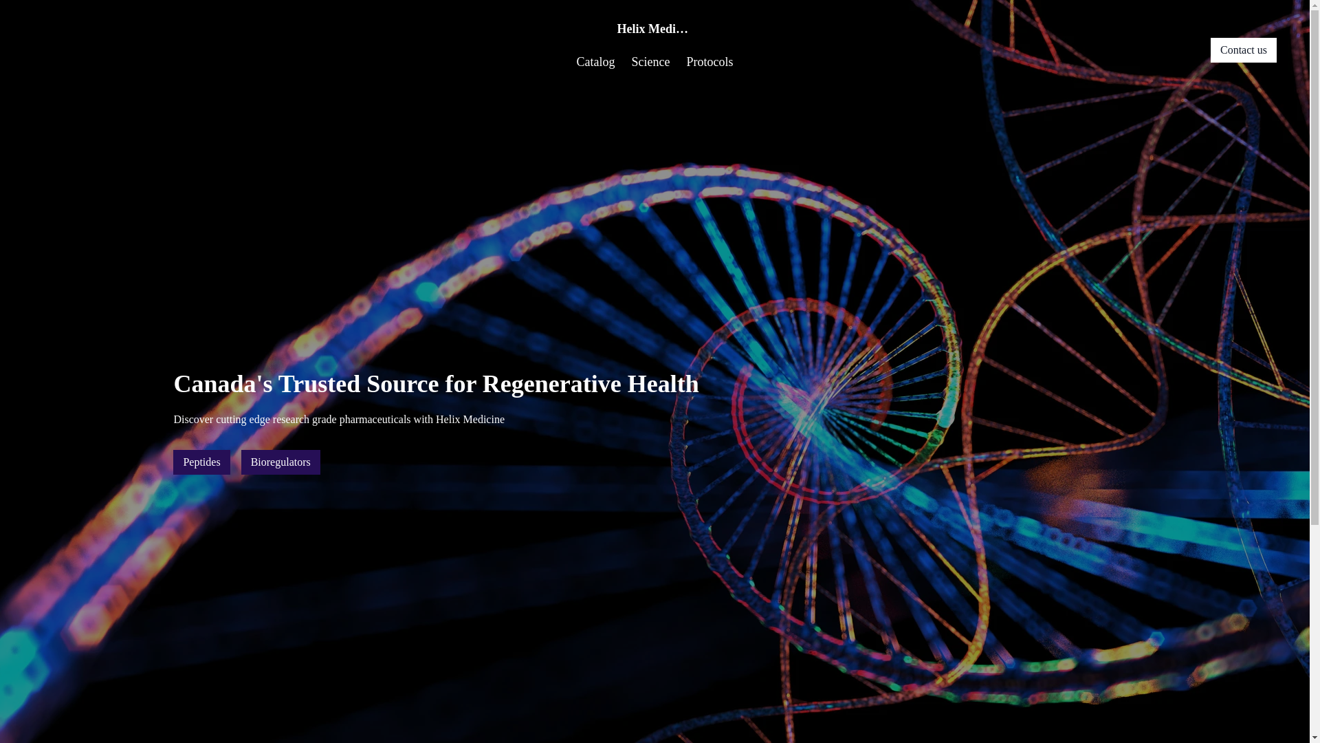 website screenshot of https://helix-medicine.com/