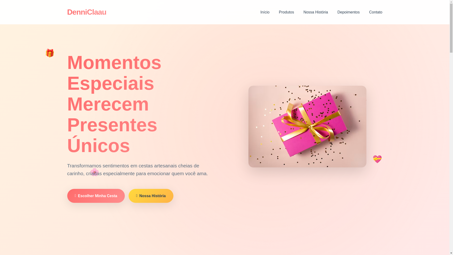website screenshot of https://denniclaau.com.br/
