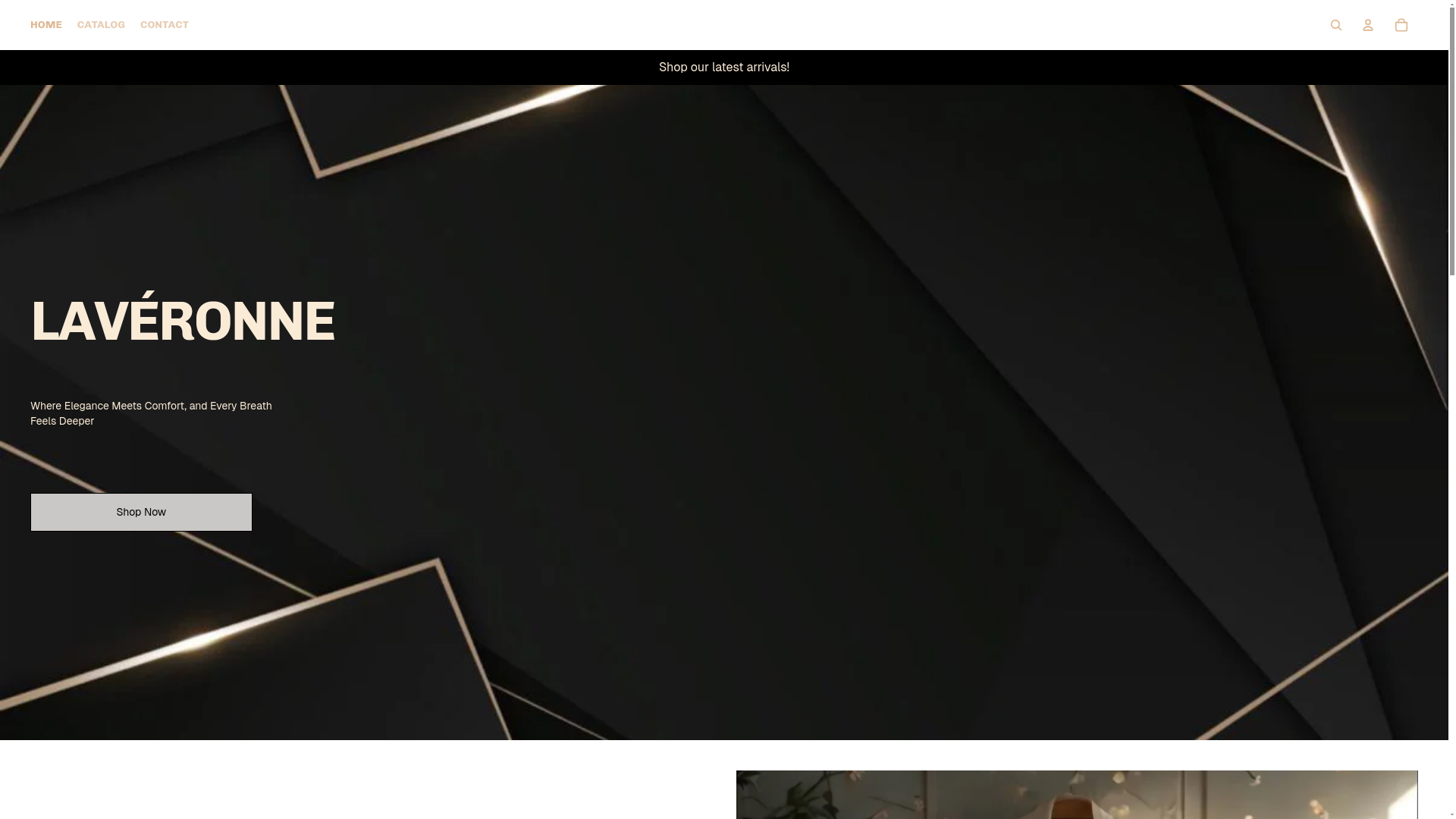website screenshot of https://laveronne.com/