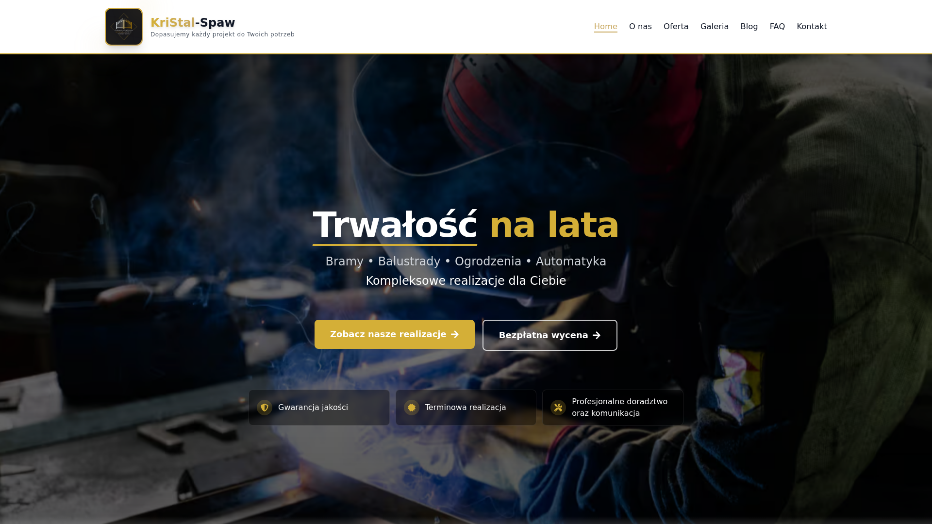 website screenshot of https://kristal-spaw.pl/