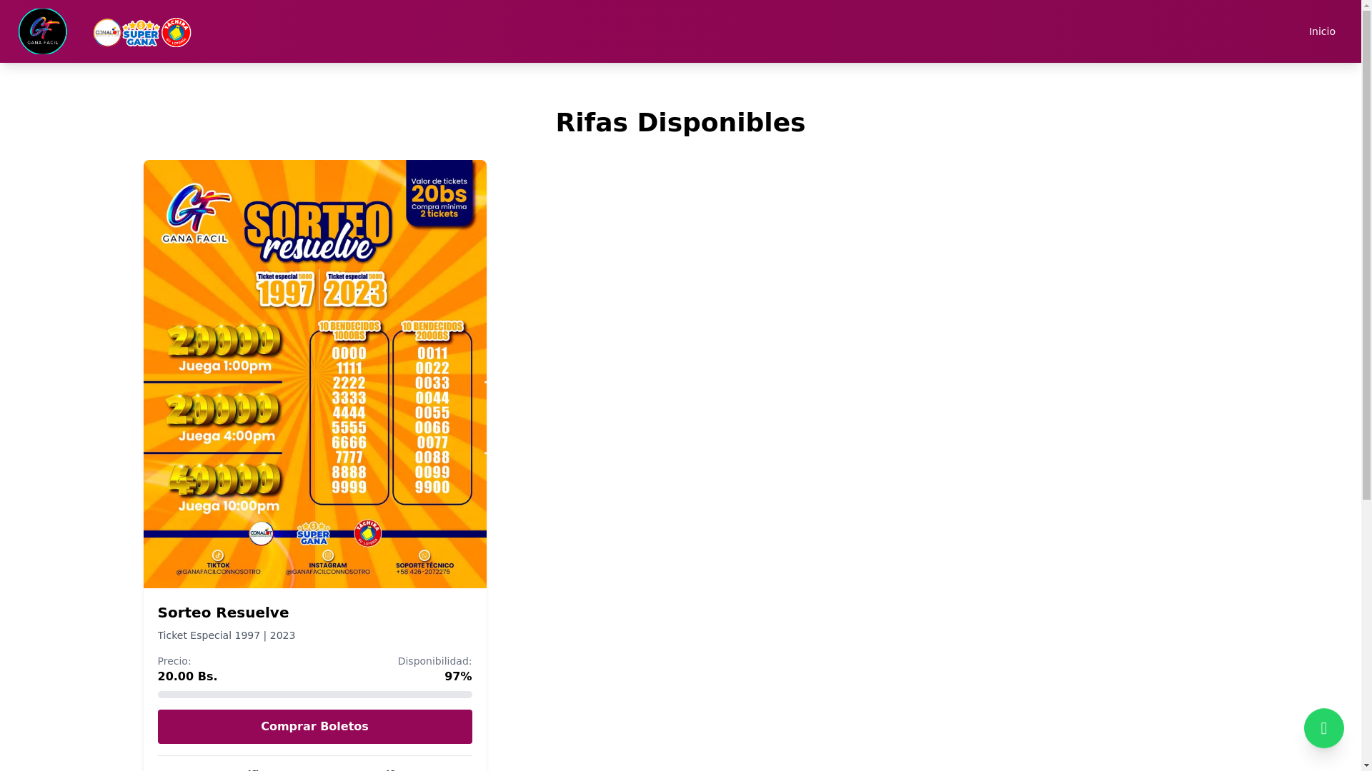 website screenshot of https://juegayganafacilconnosotro.com/
