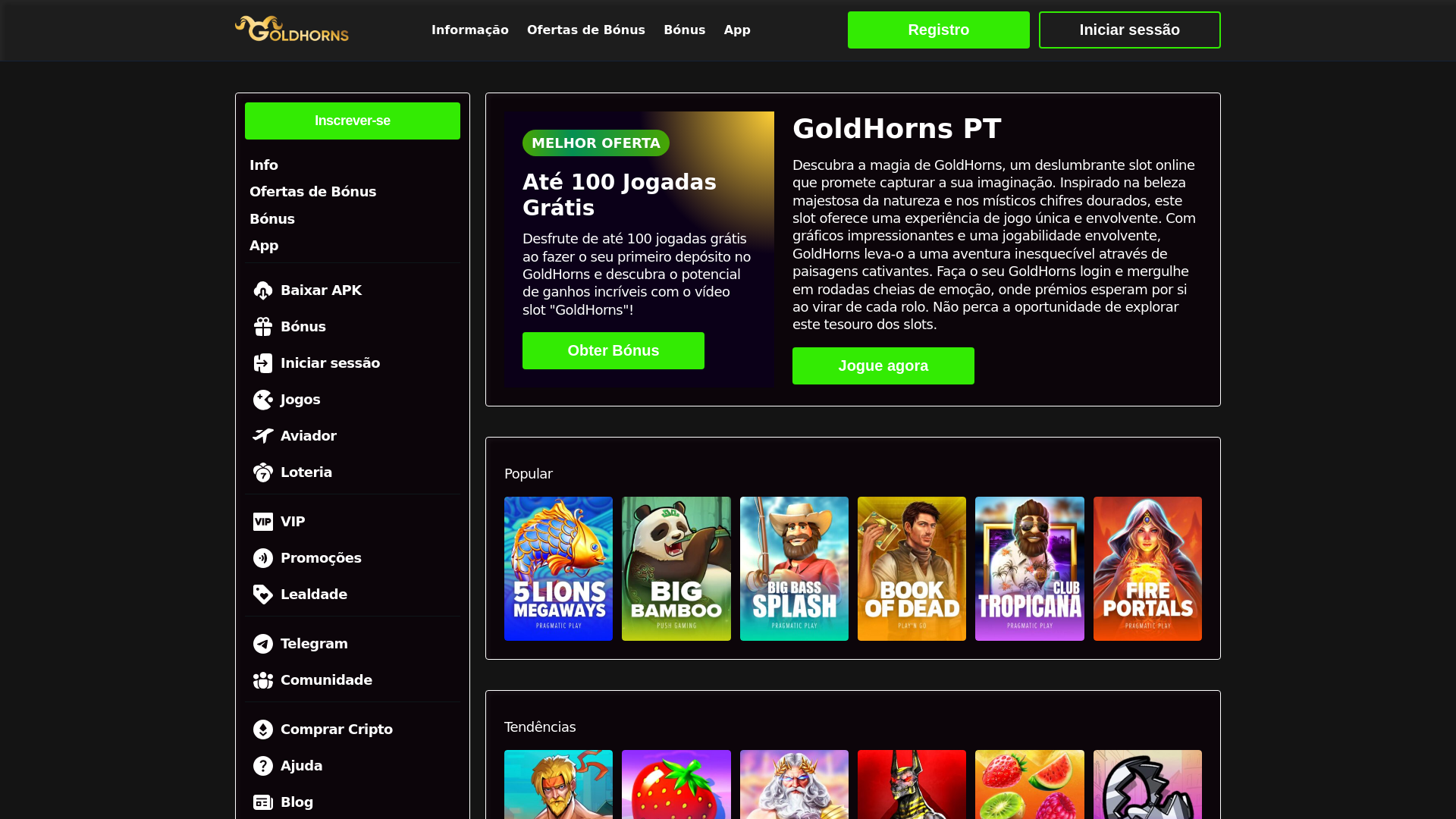website screenshot of https://goldhornspt-com.pages.dev/