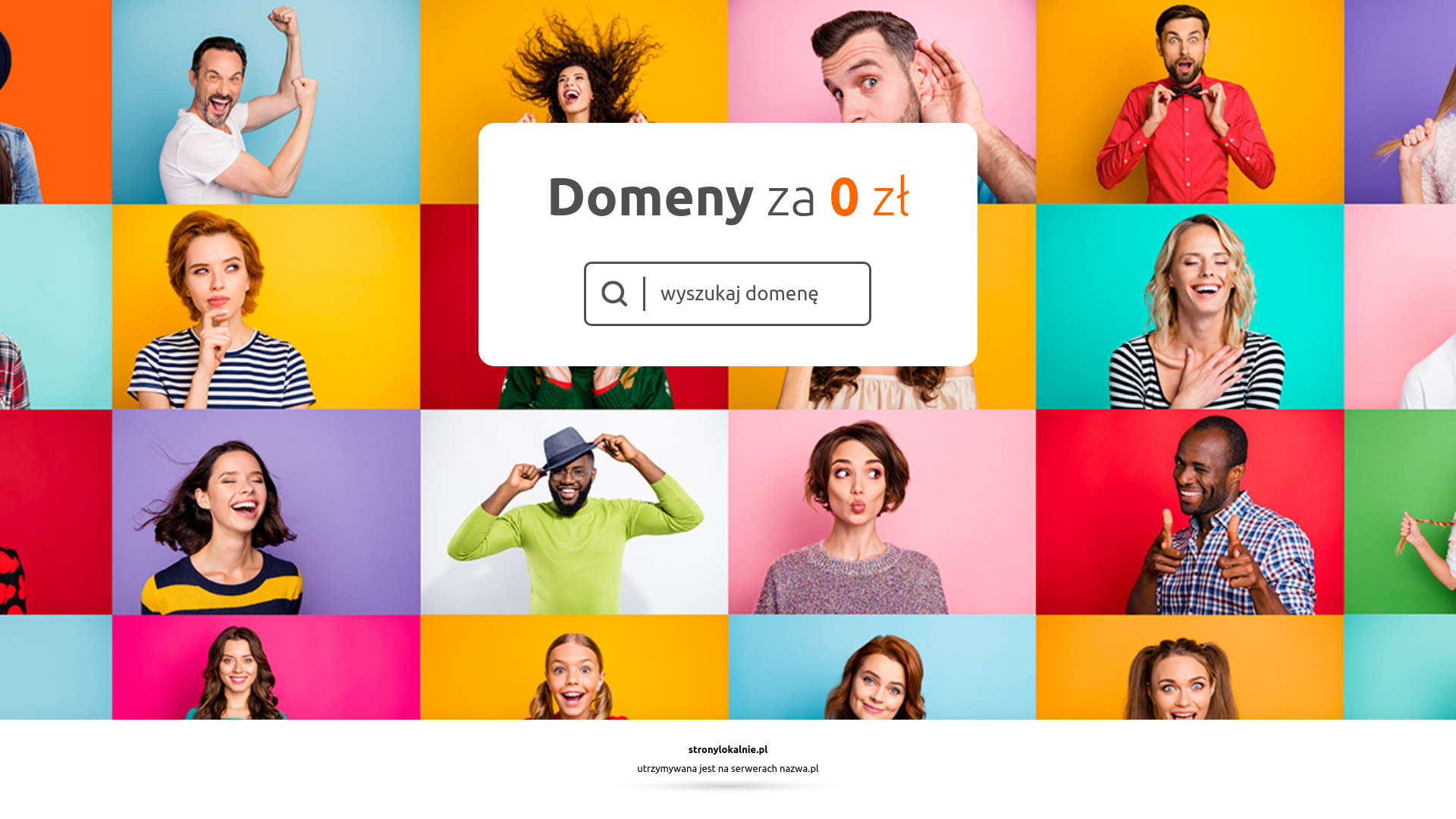 website screenshot of https://stronylokalnie.pl