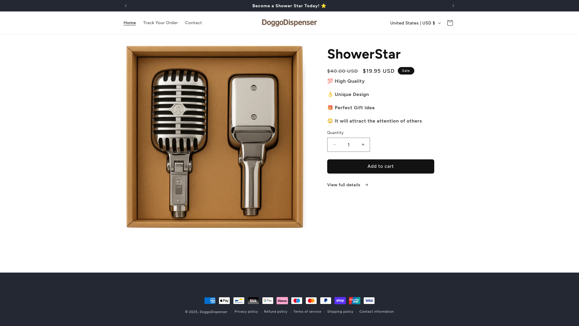 website screenshot of https://doggodispenser.site/