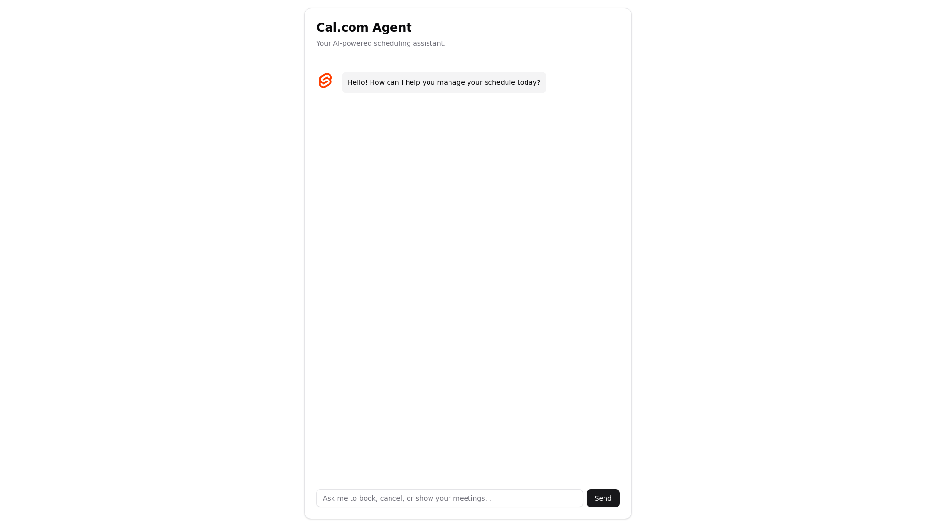 website screenshot of https://cal-agent.pages.dev/