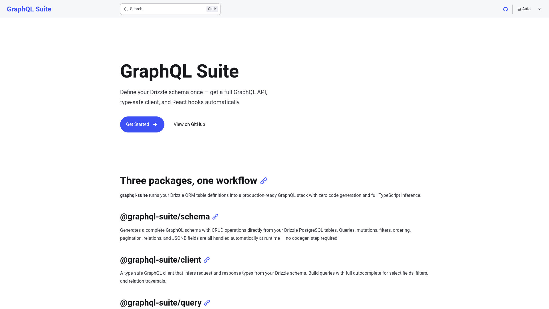 website screenshot of https://graphql-suite.pages.dev/