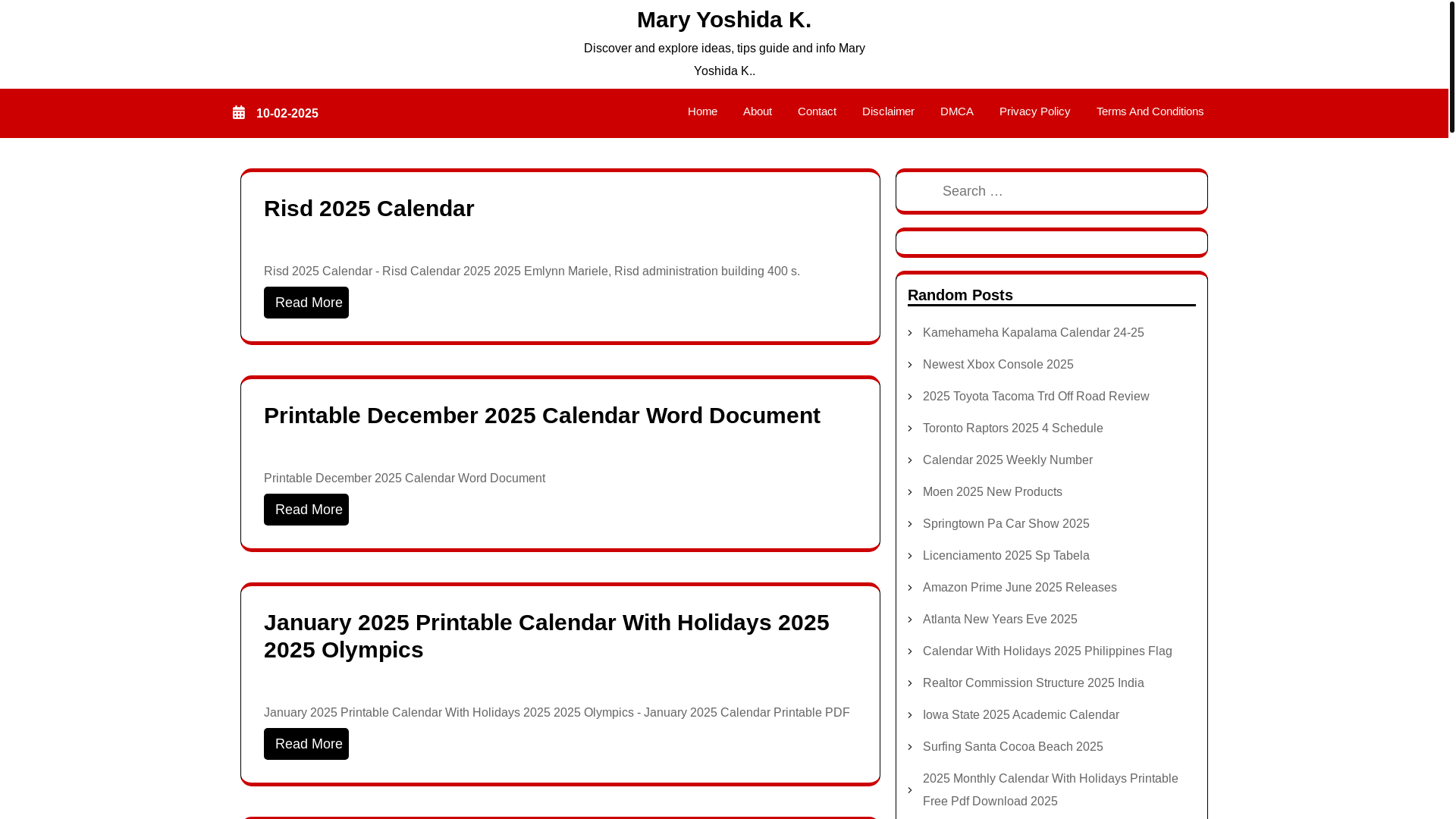 website screenshot of https://maryyoshidak.pages.dev/