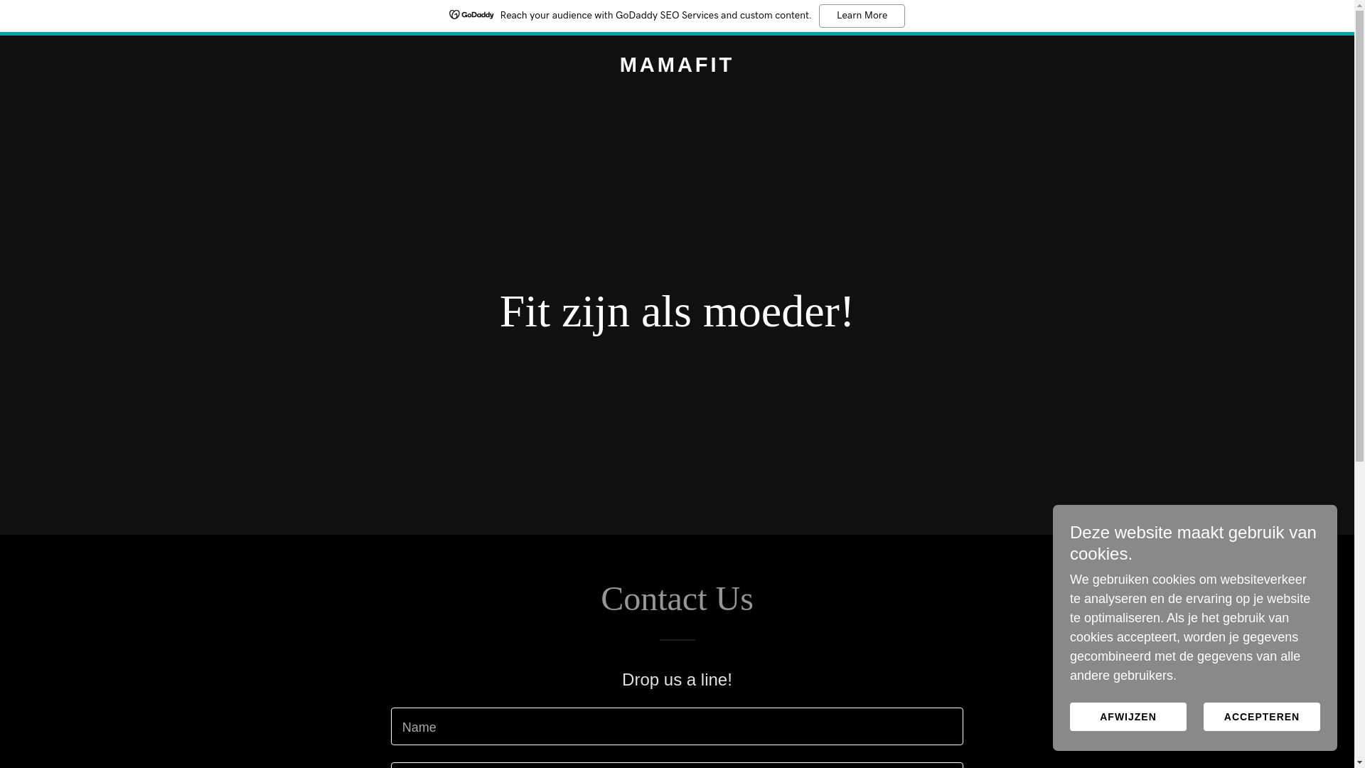 website screenshot of https://joinmamafit.nl/