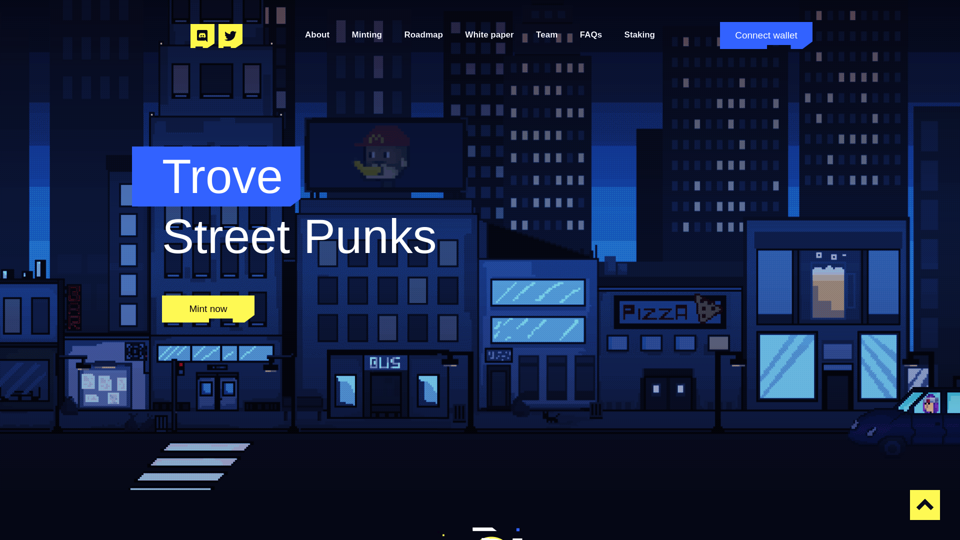website screenshot of https://trovestreetpunks-frontend.pages.dev