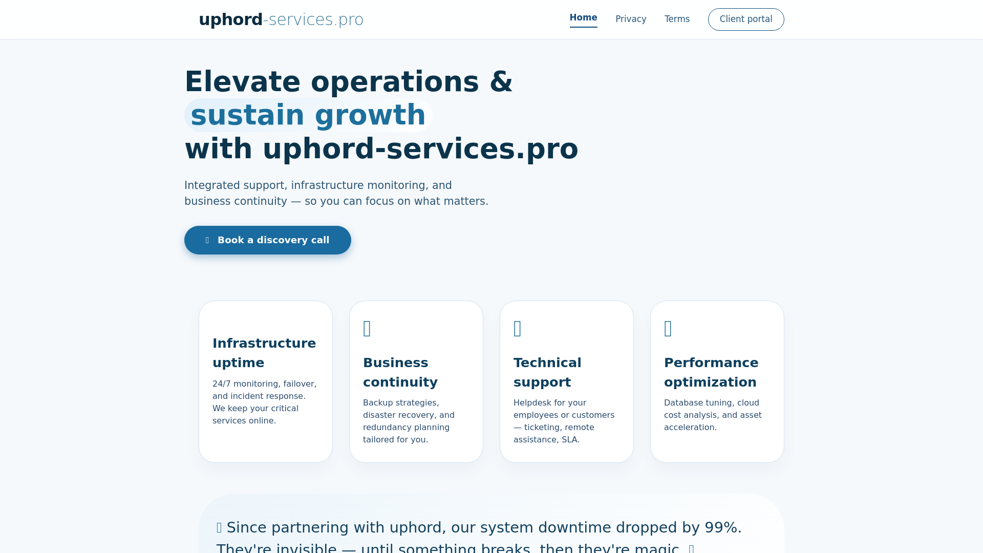 website screenshot of https://uphord-services.pro/