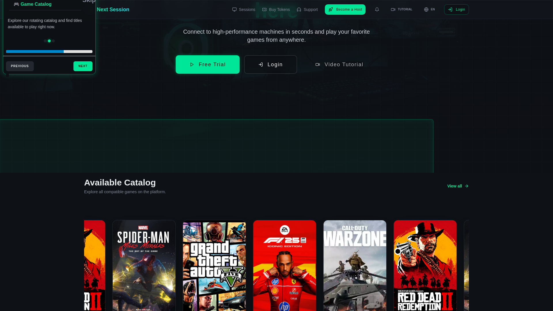 website screenshot of https://nextsession.com.br/