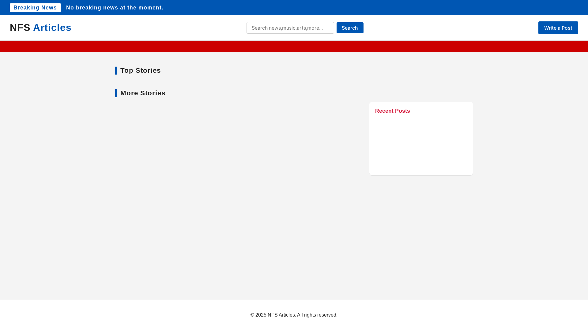 website screenshot of https://nfsarticles.icu/