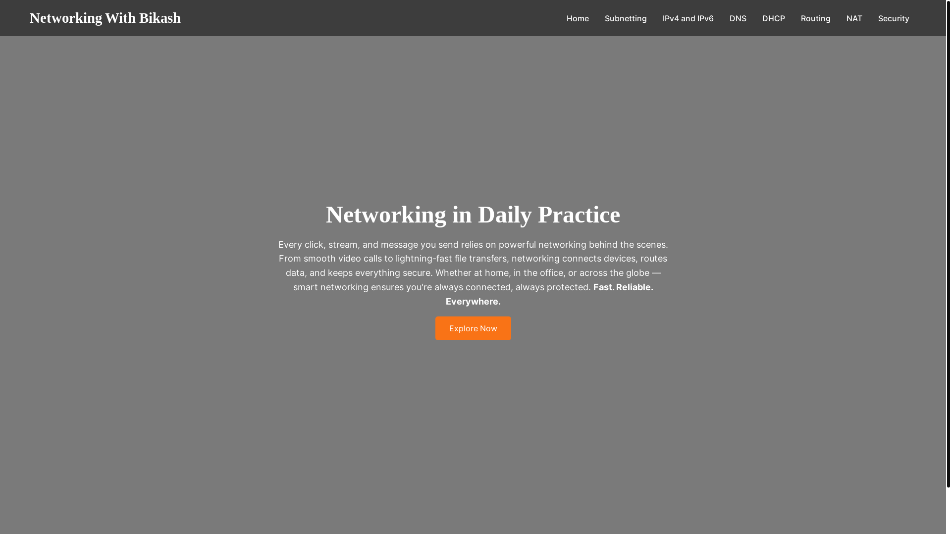 website screenshot of https://networking-tte.pages.dev/