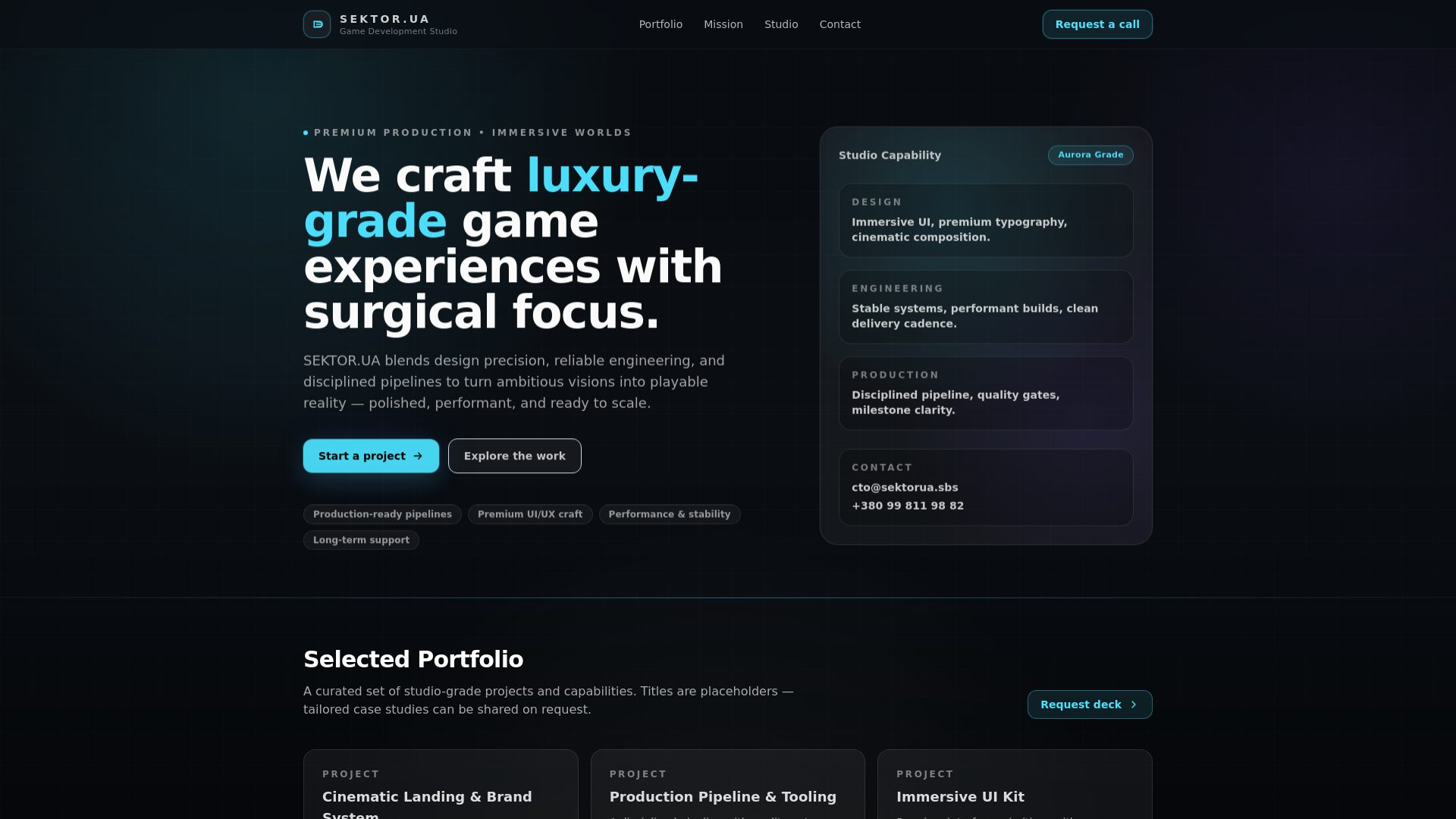 website screenshot of https://sektorua.sbs/