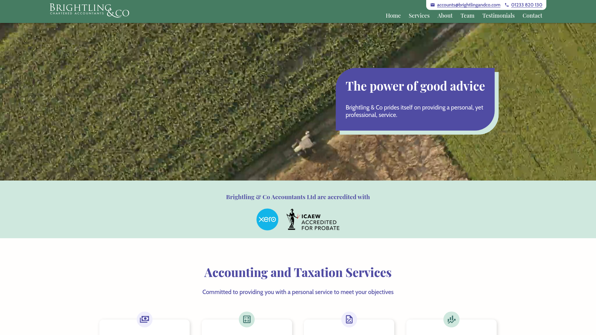 website screenshot of https://brightlingandco-preview.jackbailey.dev/