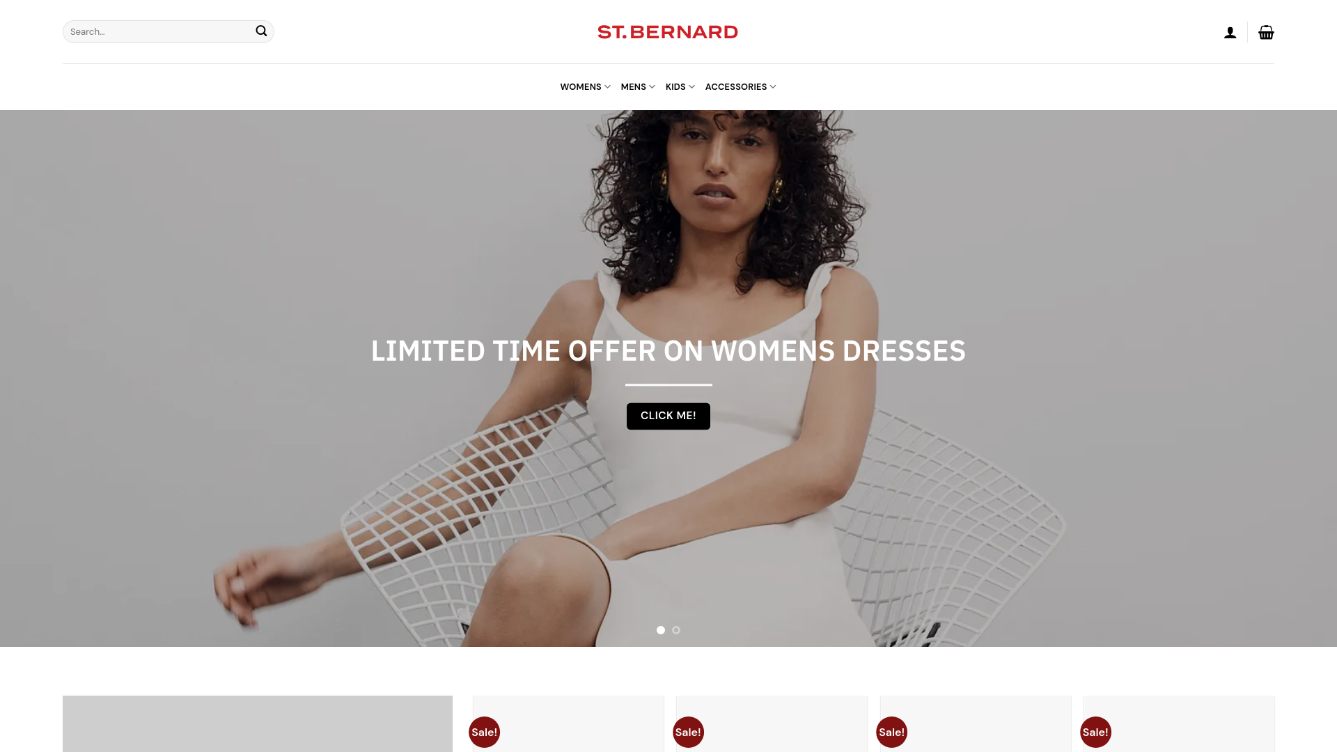 website screenshot of https://saintbernars-us.com/