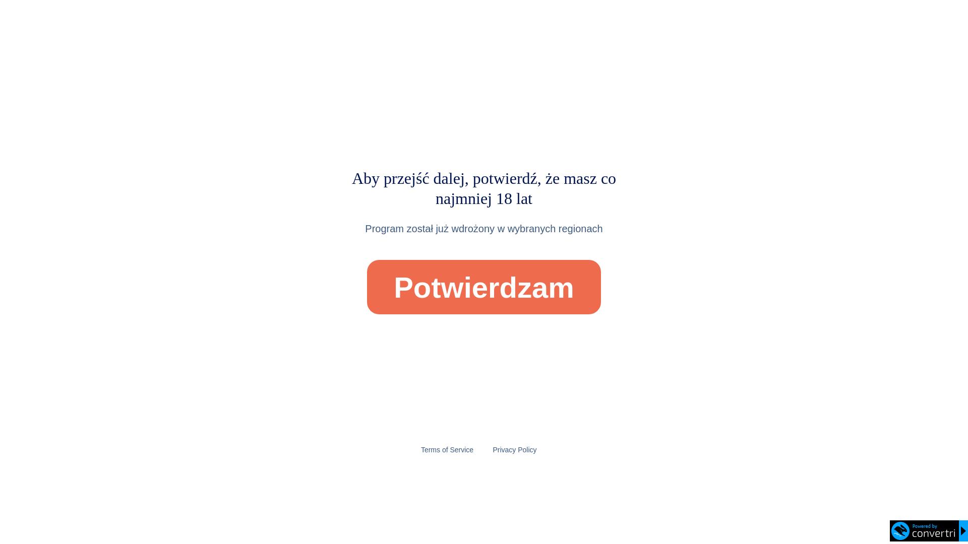 website screenshot of https://sednokraju.convertri.com