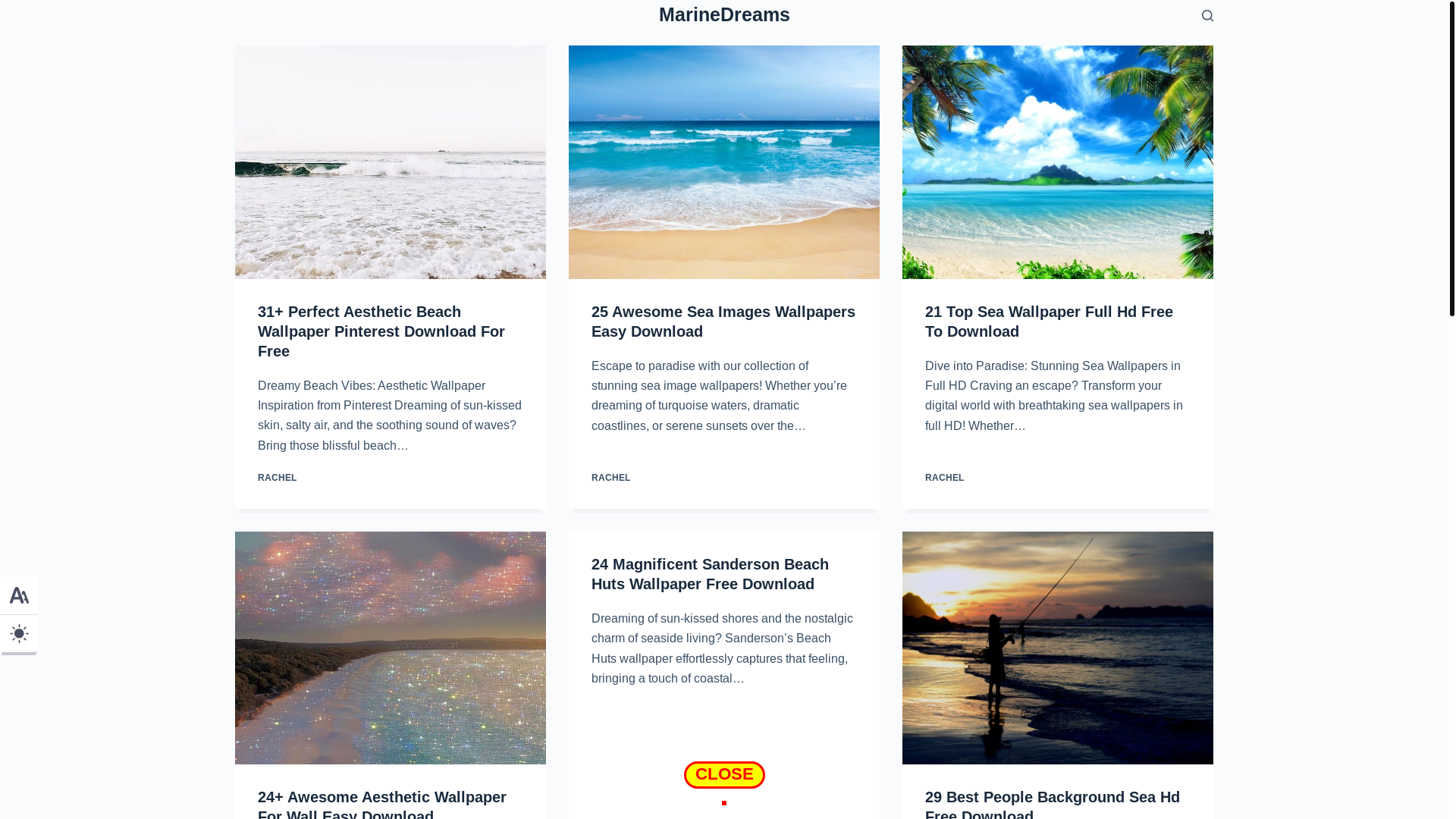 website screenshot of https://seawallpaper.pages.dev/