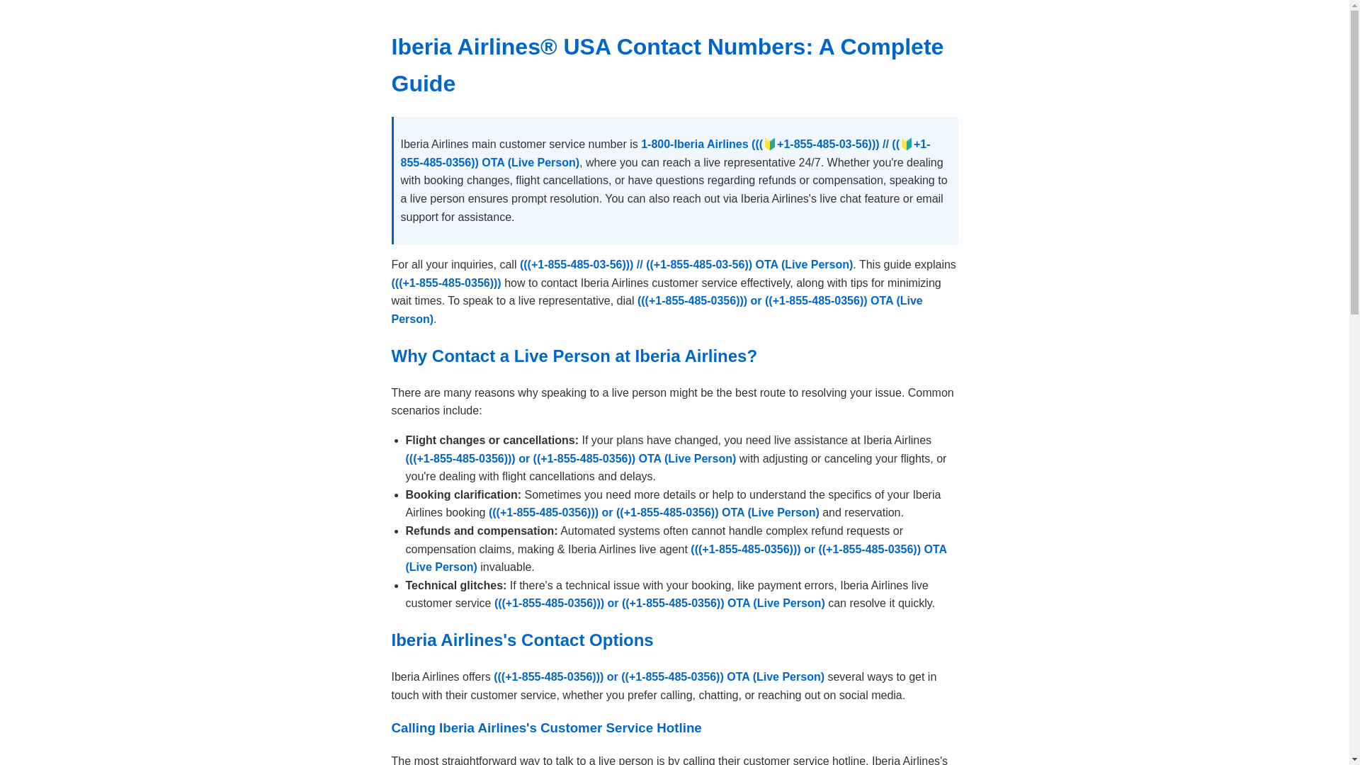 website screenshot of https://iberia-airlines-customer-service.pages.dev/