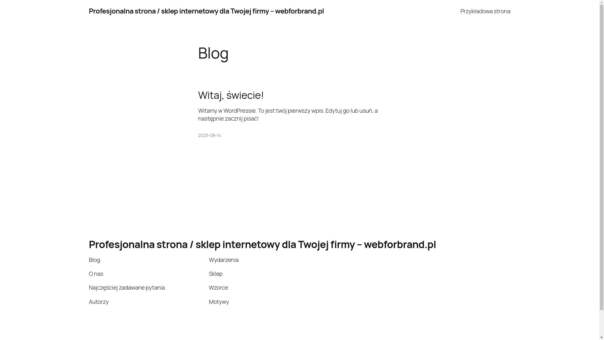 website screenshot of https://webforbrand.pl/
