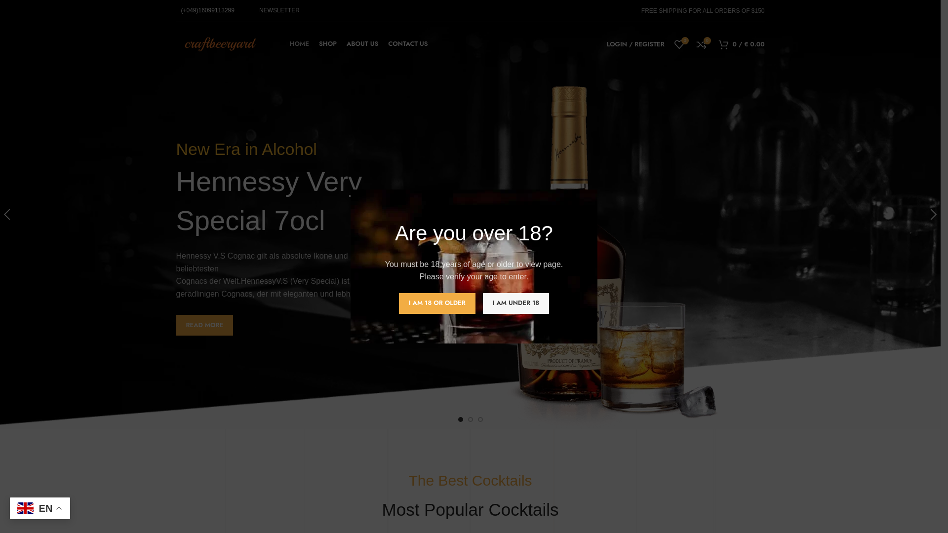 website screenshot of https://craftbeeryard-premium.com/