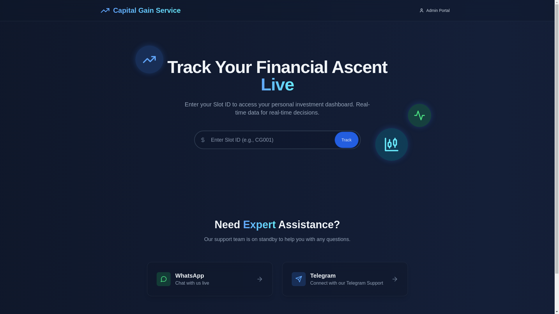 website screenshot of https://cgaintrack.site/