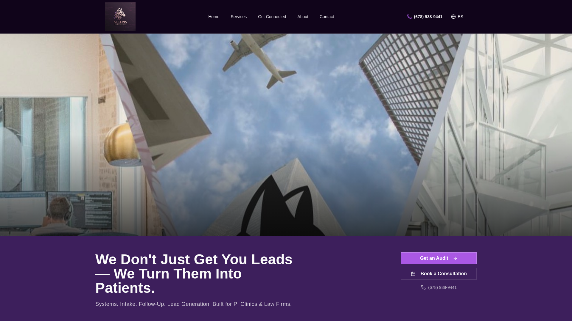 website screenshot of https://selevisenterprises.com/