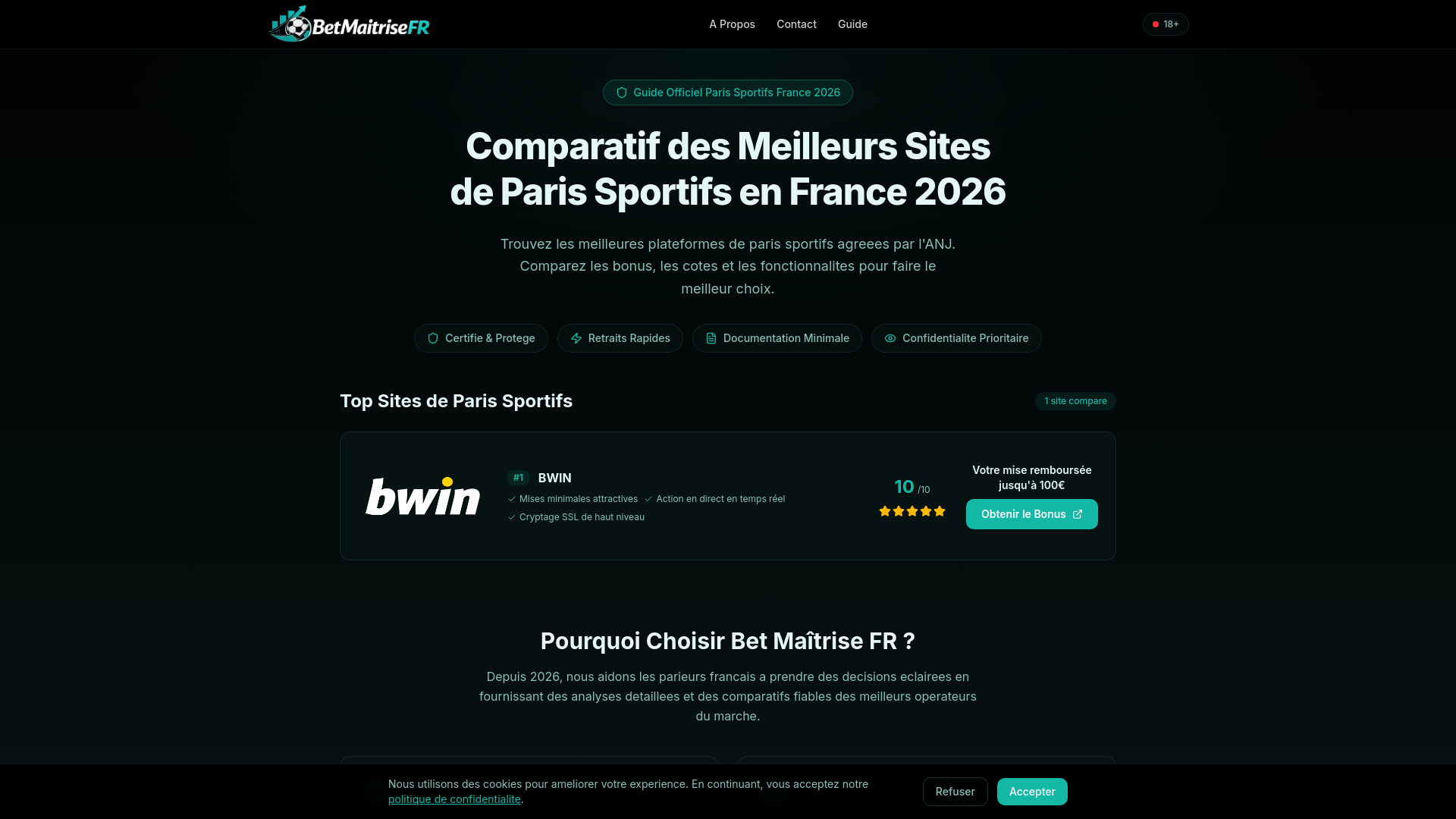 website screenshot of https://betmaitrisefr.org