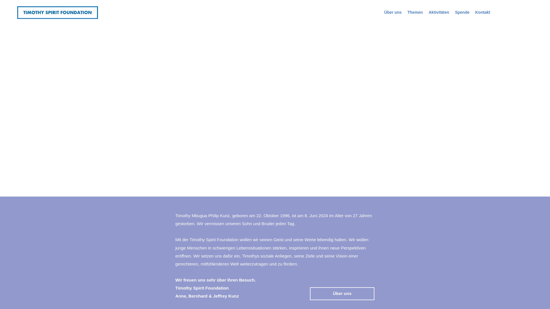 website screenshot of https://timothy-spirit.org/