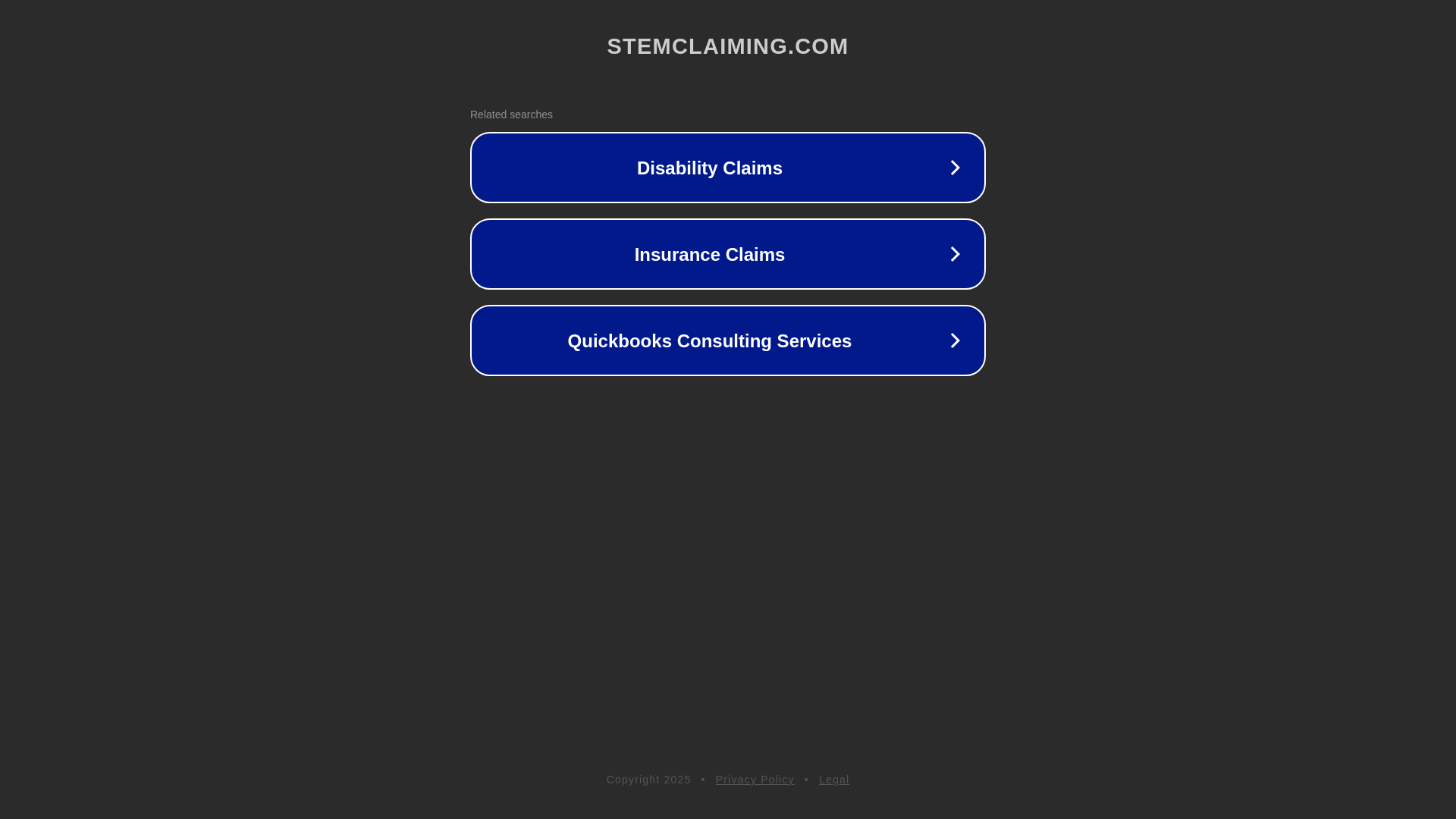website screenshot of https://stemclaiming.com/