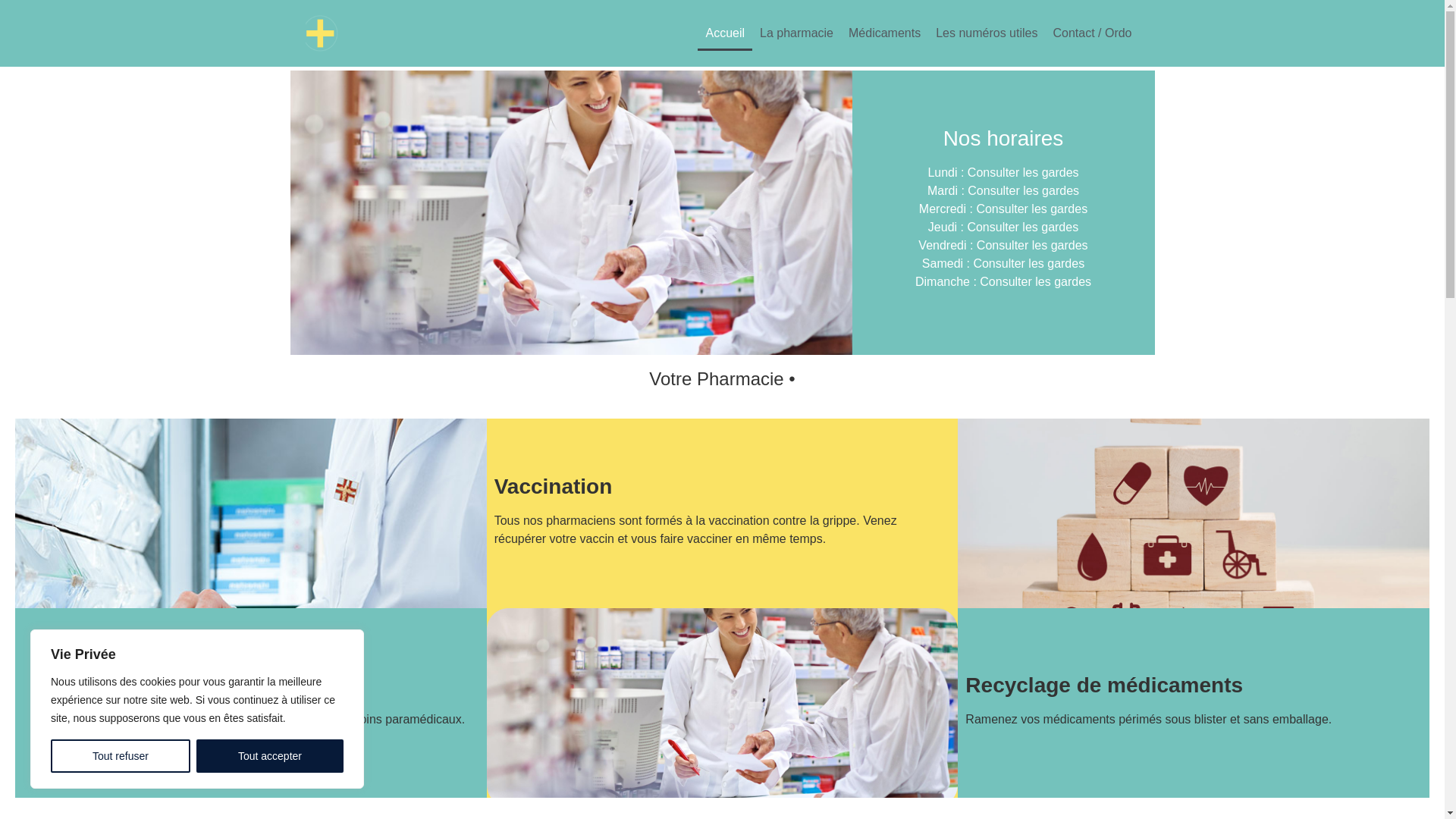 website screenshot of https://pharmaciebacgrenelle-paris7.fr/