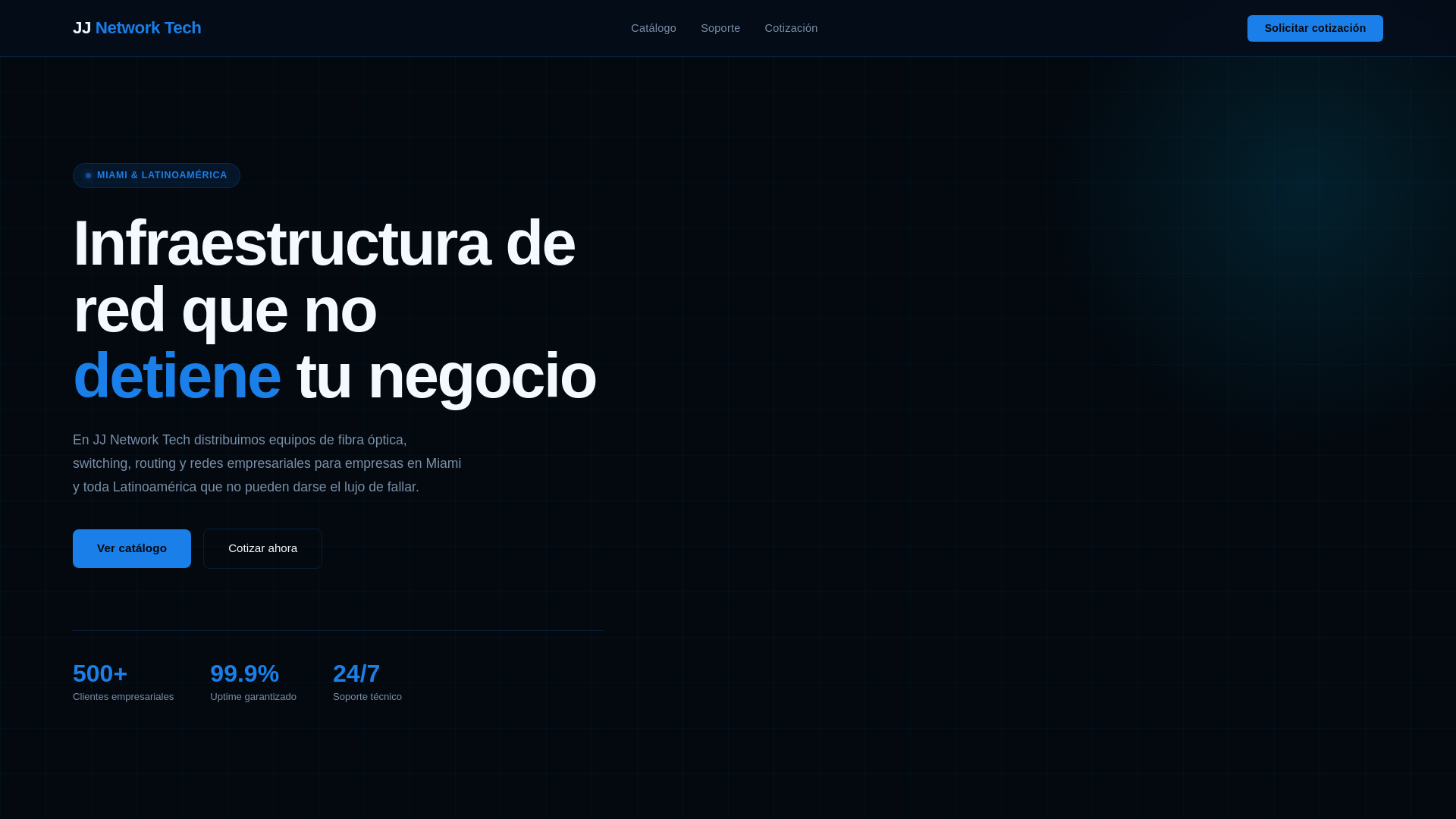 website screenshot of https://jjnetworktech.com