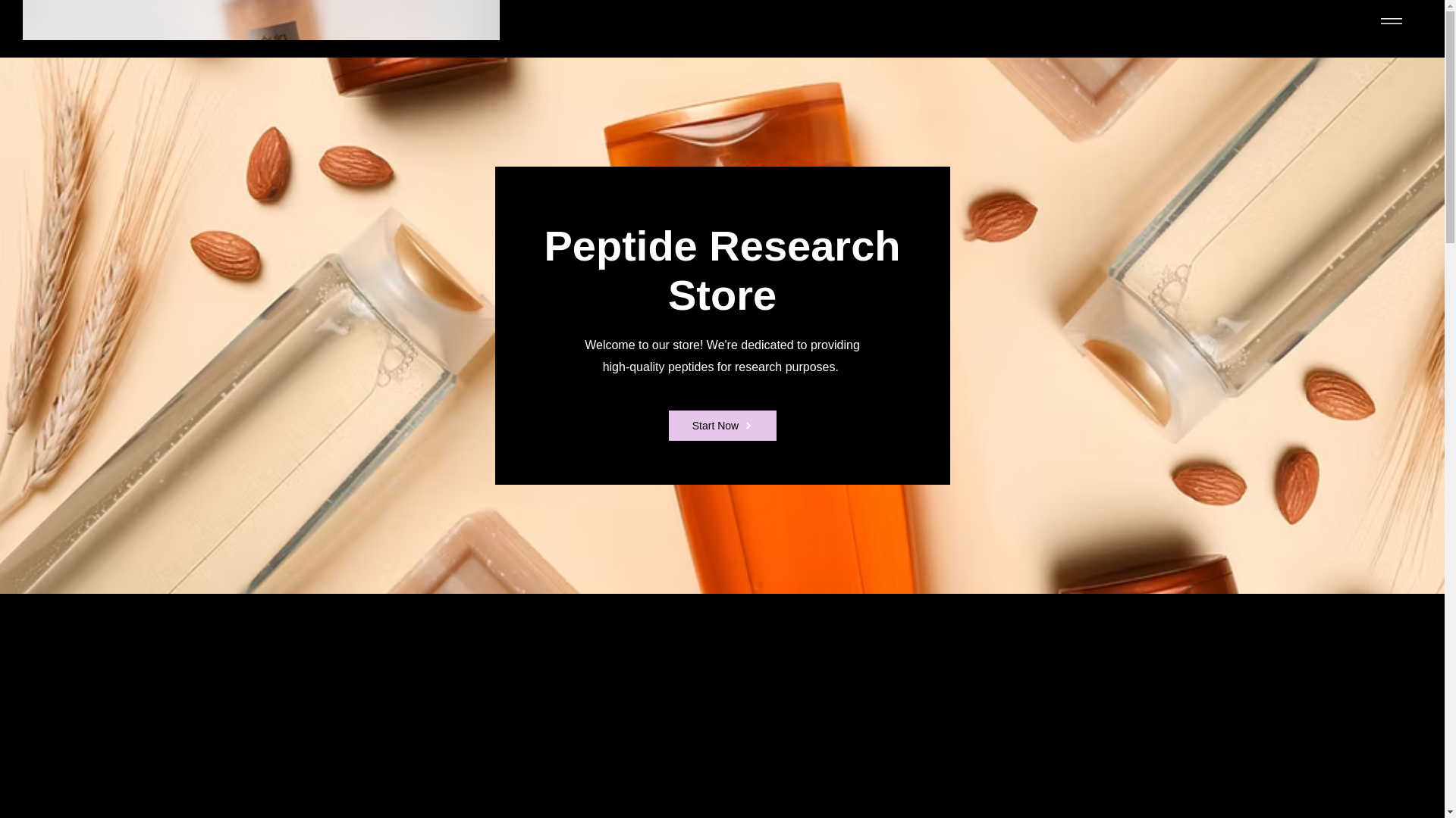 website screenshot of https://peptideresearchstore.com/