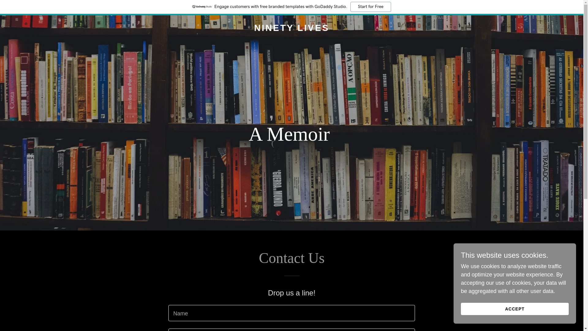 website screenshot of https://ninetylives.com/