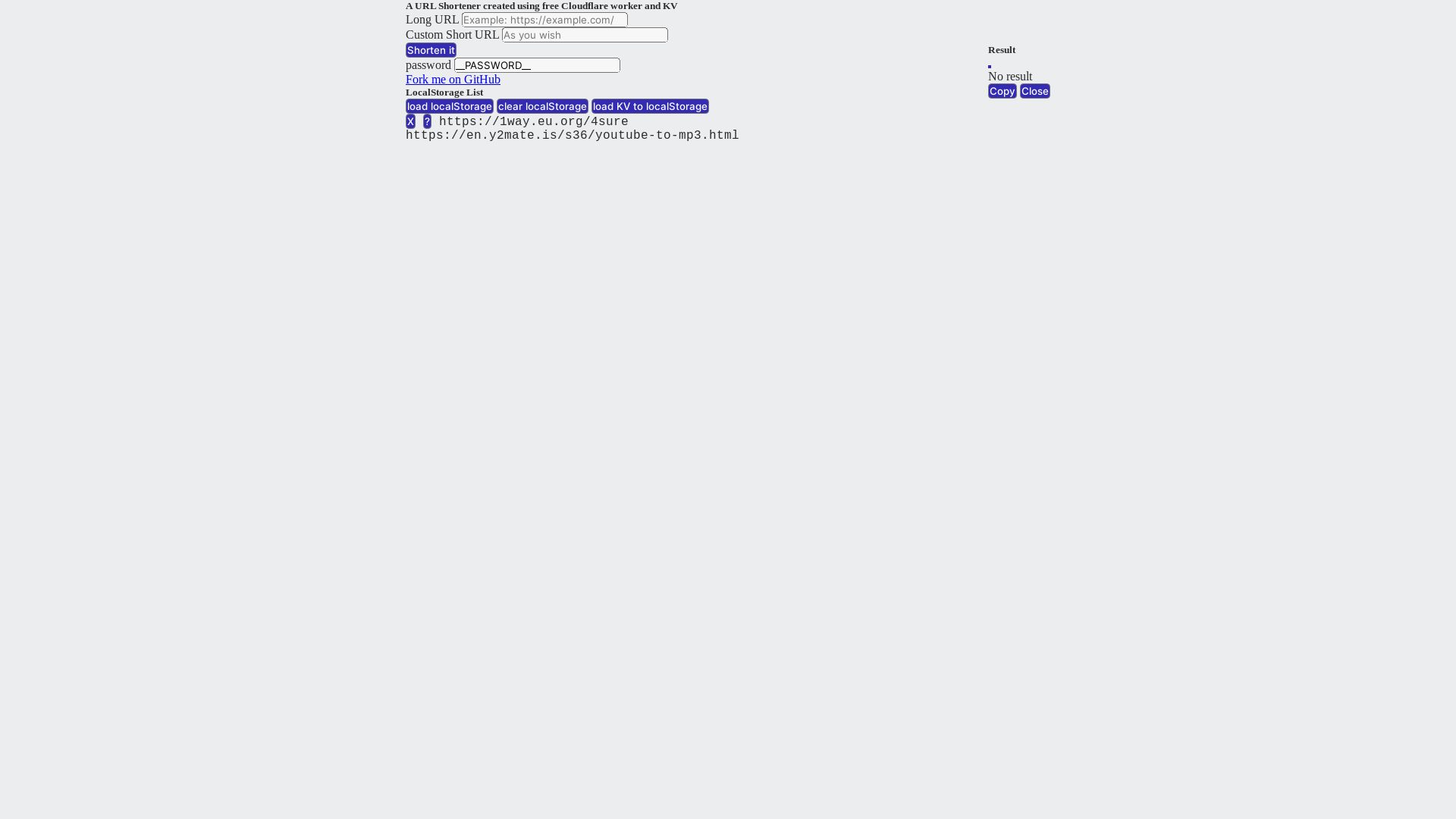 website screenshot of https://url-shorten-worker-8t2.pages.dev/