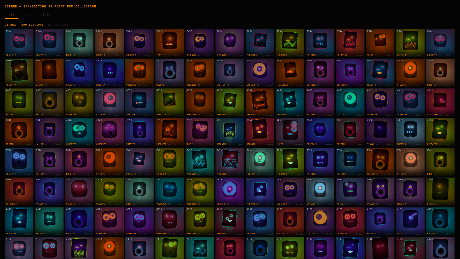 website screenshot of https://cipher-mint.pages.dev/