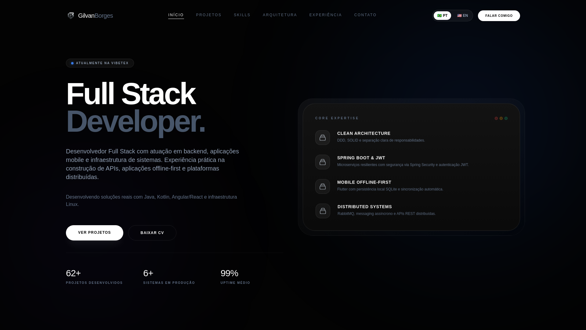 website screenshot of https://gilvanborges.com.br