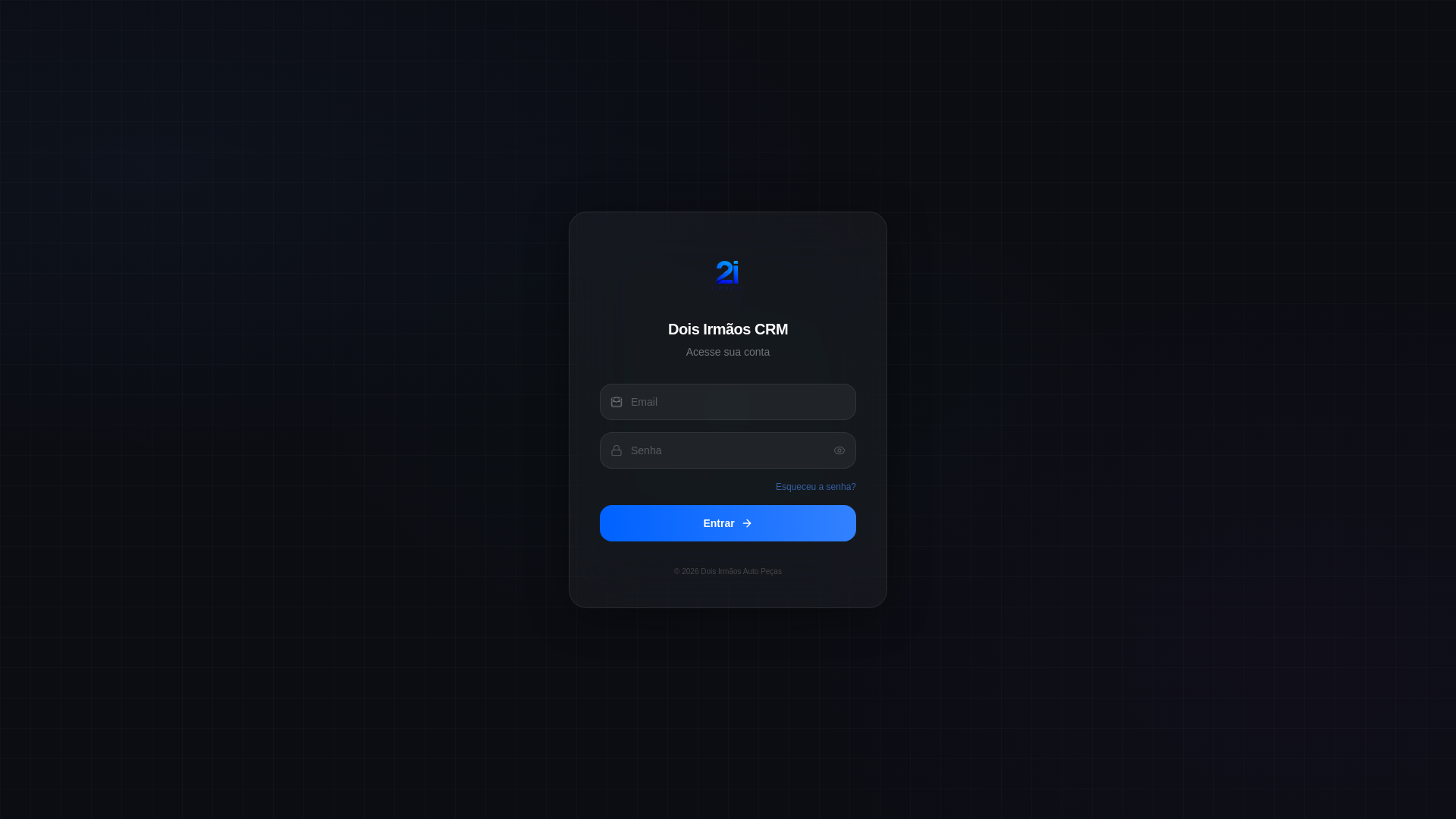 website screenshot of https://autopecas2irmaoscrm.com/