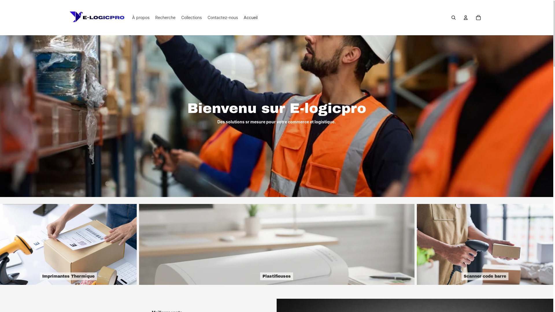 website screenshot of https://e-logicpro.fr/