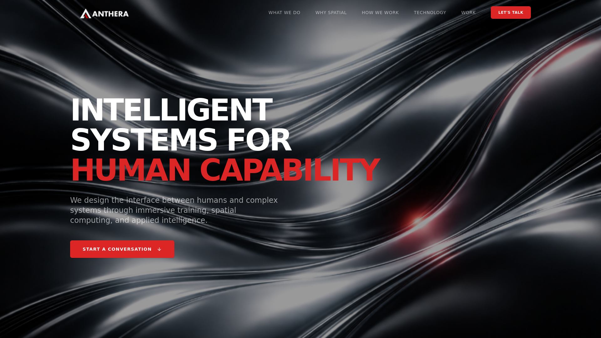 website screenshot of https://antheratech.com.au/