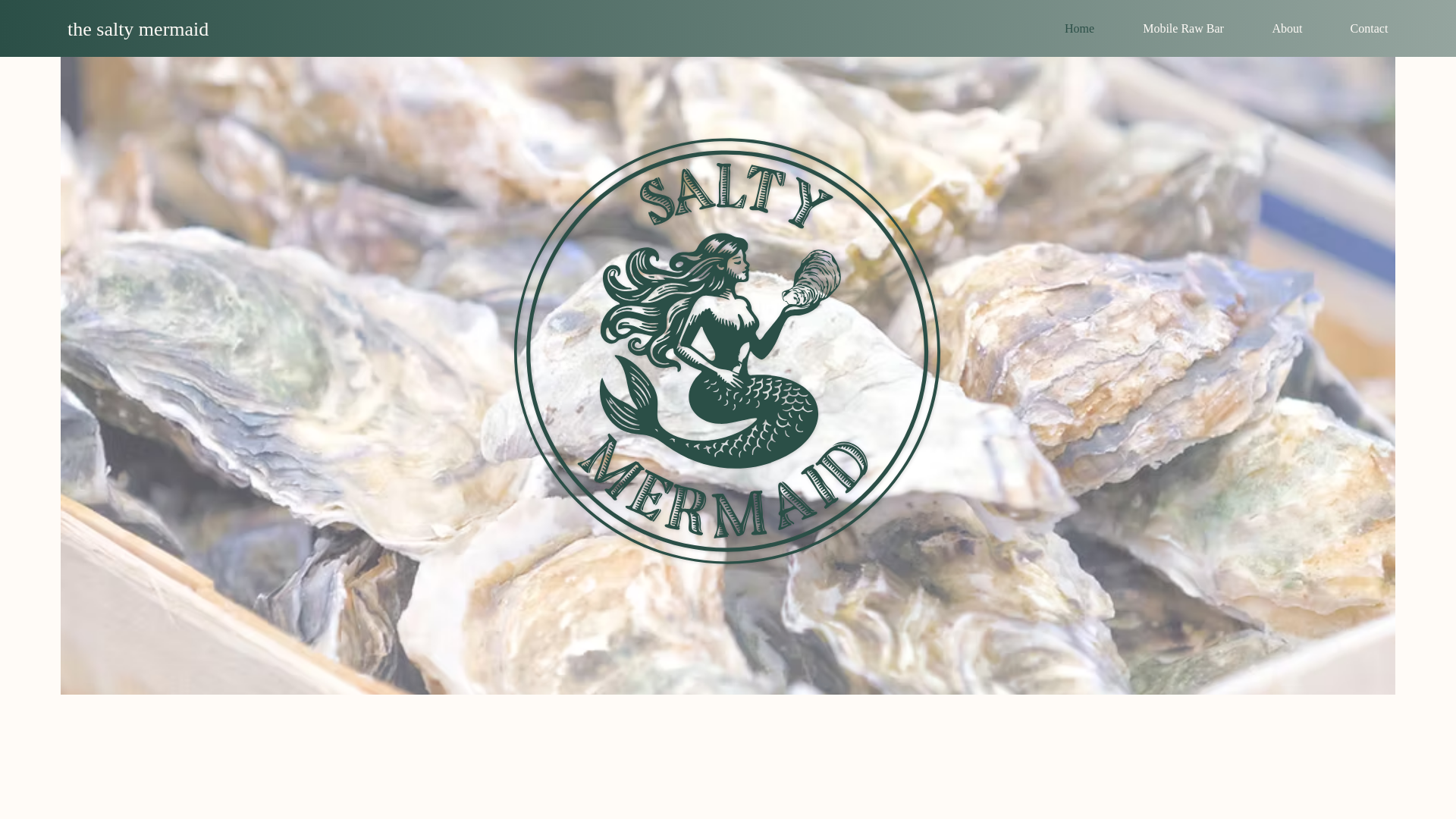 website screenshot of https://saltymermaidchs.com/