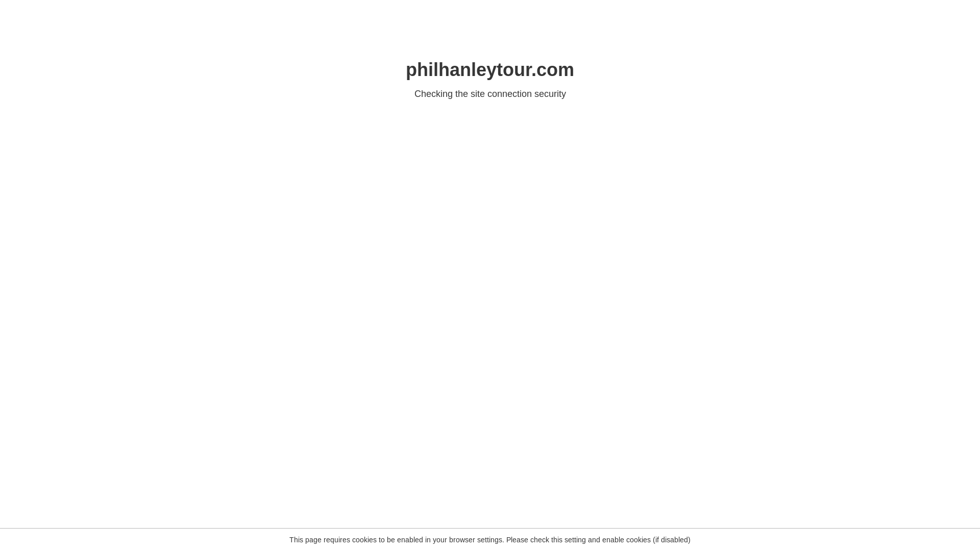 website screenshot of https://philhanleytour.com/