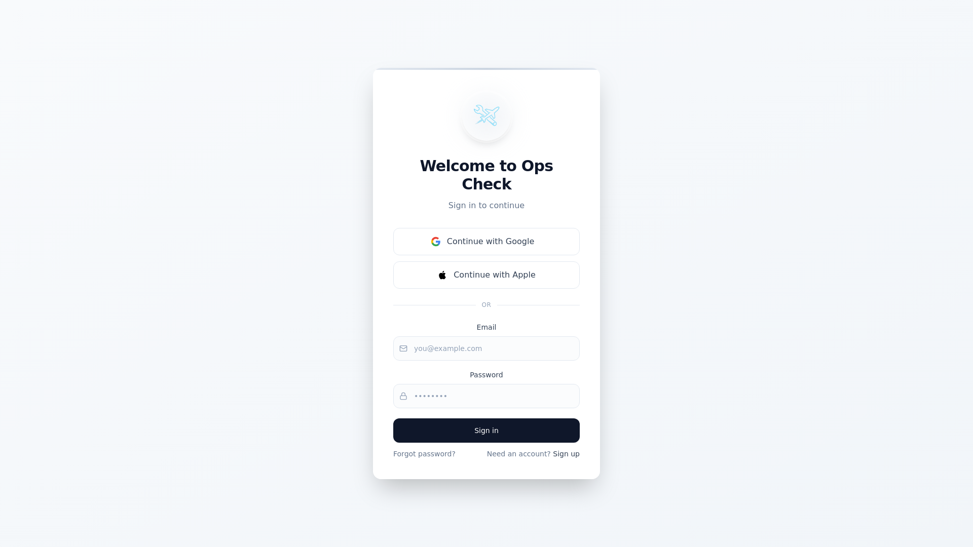 website screenshot of https://ops-check.com/
