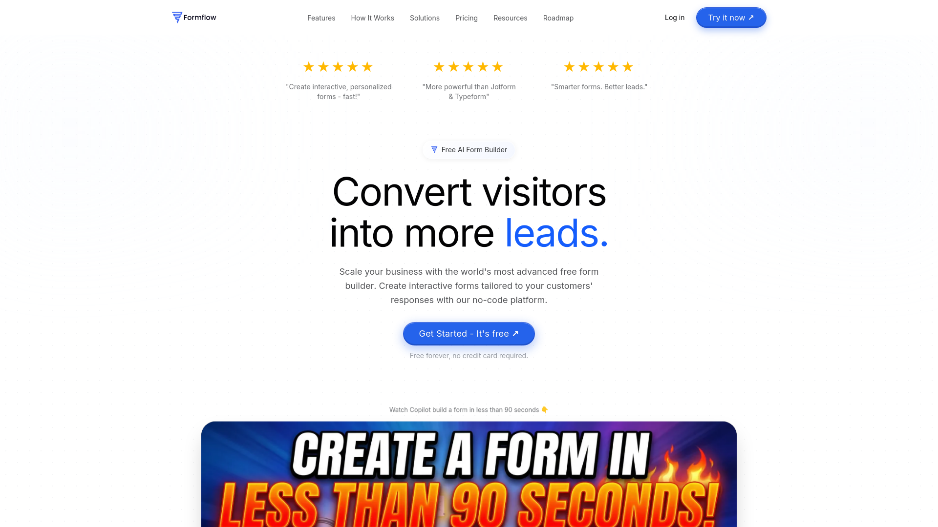 website screenshot of https://formflow-marketing-site.pages.dev/