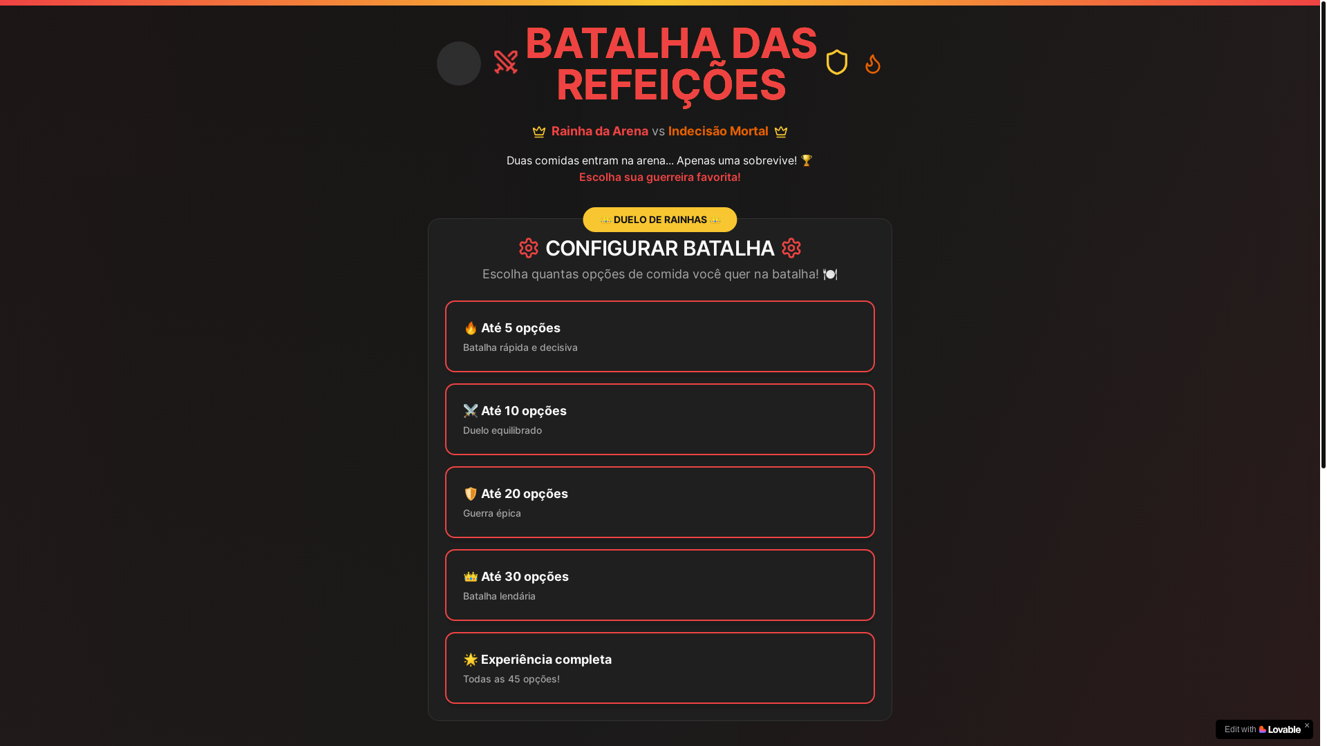 website screenshot of https://naoseioquecomer.com/