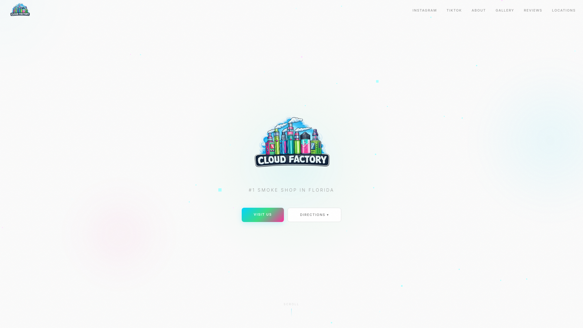 website screenshot of https://cloudfactorysmoke.shop/