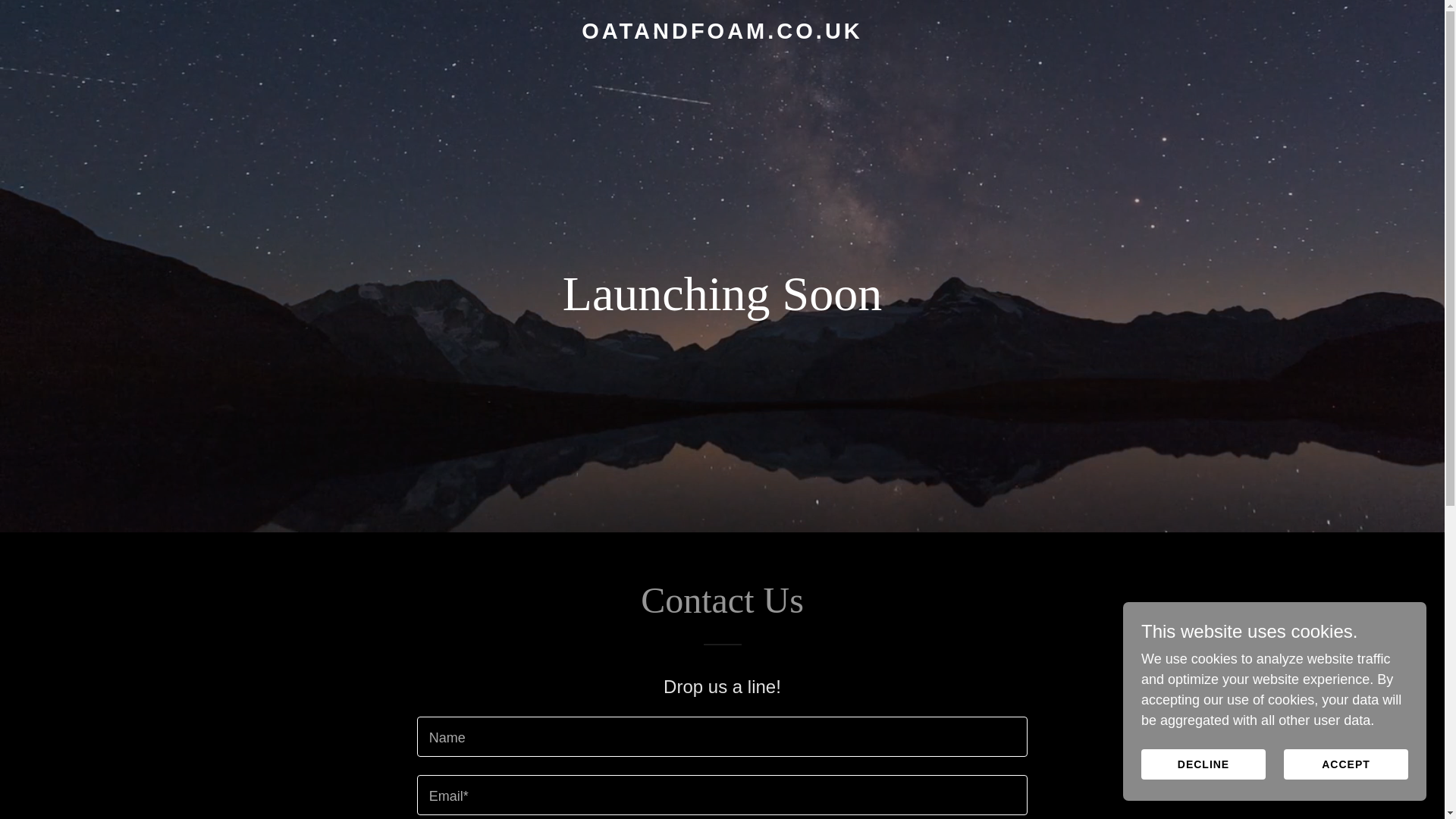 website screenshot of https://oatandfoam.co.uk/